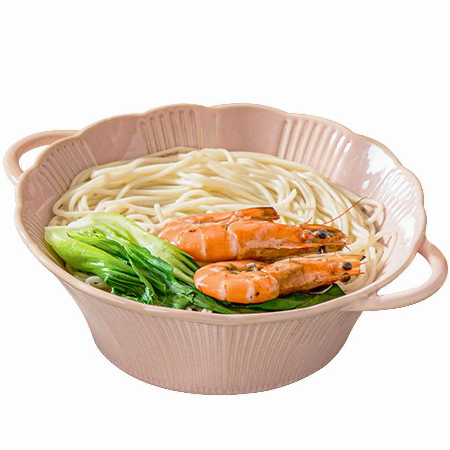 Cuenco para ensalada, cuencos para sopa, cuenco de cerámica con asa, cuenco de ramen de cerámica, cuencos Pho grandes, cuenco para sopa apto para microondas, cuenco para fideos Udon-azul-24x20x7cm,