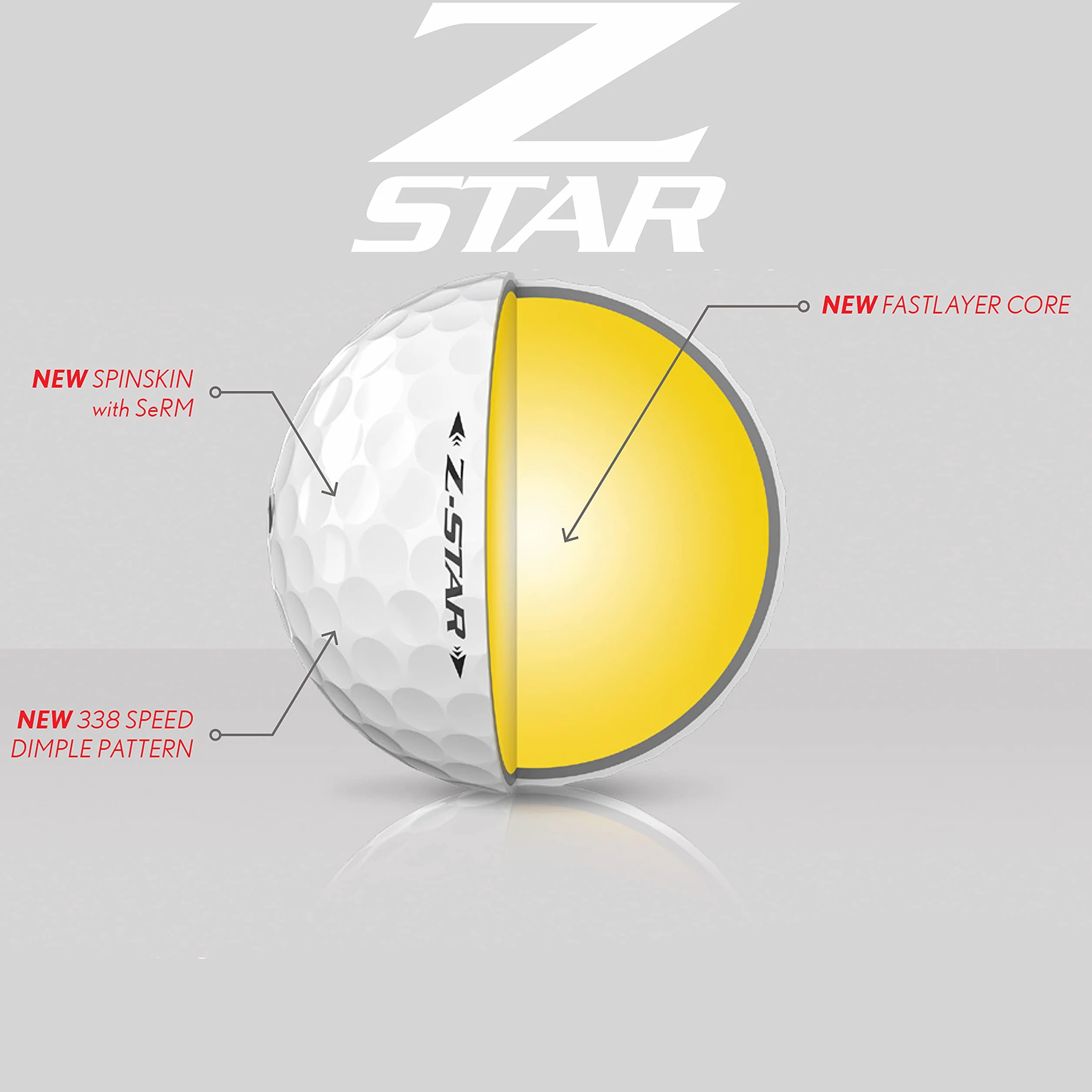 Srixon Z Star 7 Tour White 4 piezas Uretano bolas de golf docena