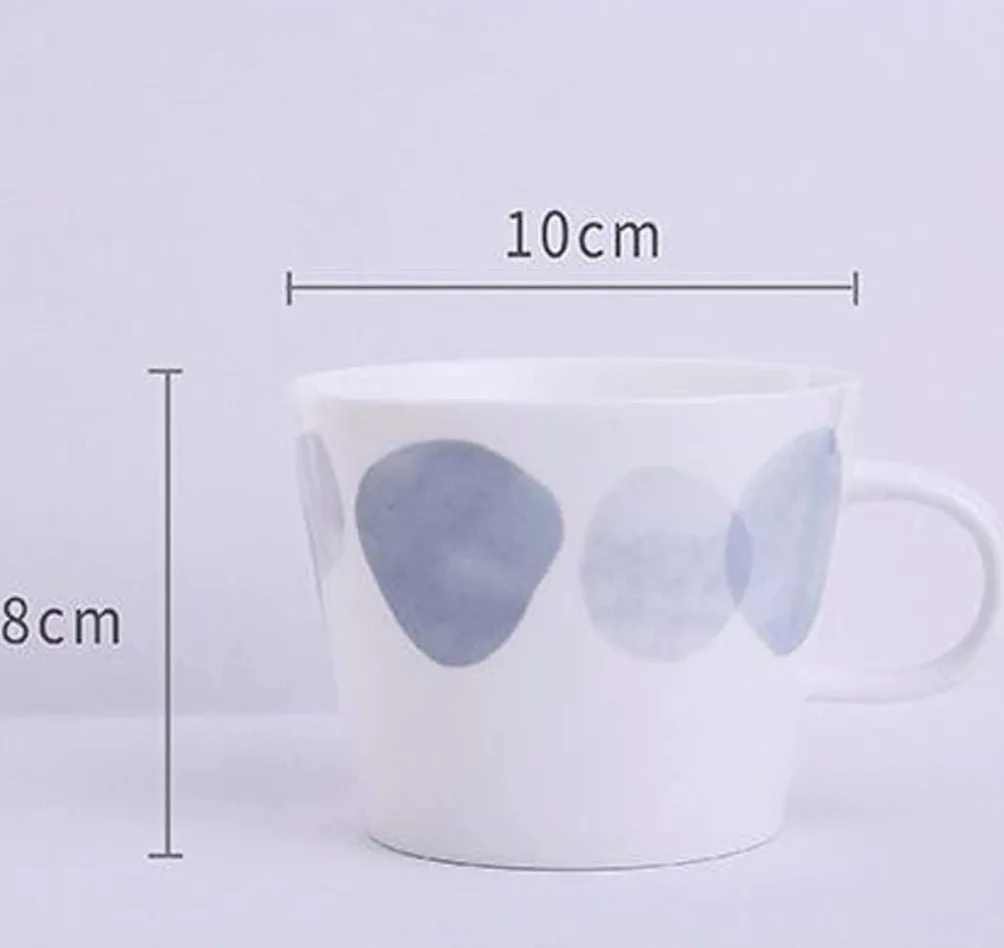 Taza de Café de Té Ceramic Mug Simple Morning Mug Milk Coffee Tea Breakfast Porcelain Cup para té de la tarde(A)