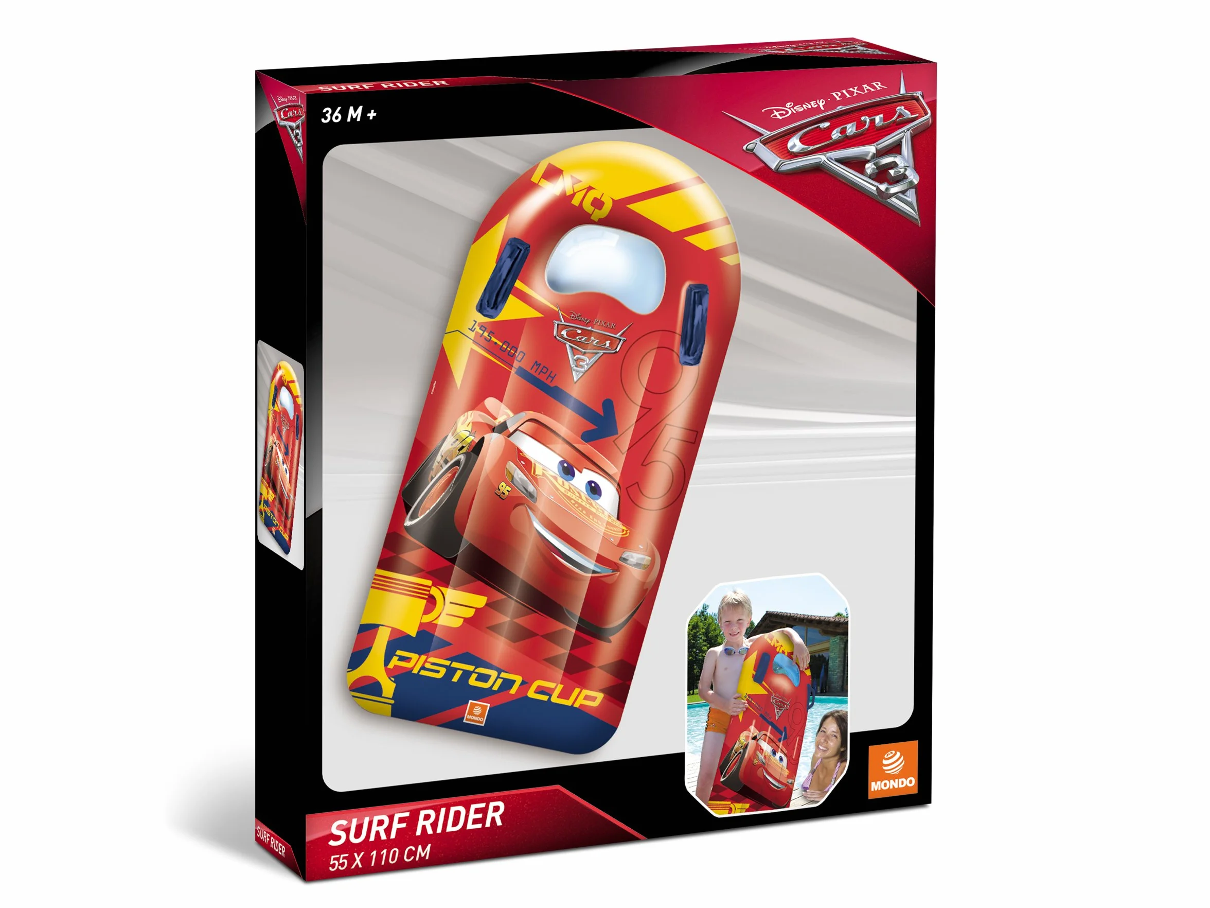 Mondo Cars 2 Bodyboard Hinchable 110 x 55 cm