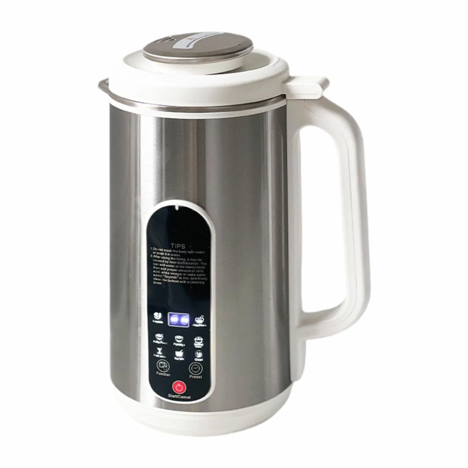 Máquina de Leche de Soja Máquina para Hacer Leche de Nueces de Acero Inoxidable Preparador Automático de Leche Vegetal Máquina Automática de Leche de Nuez