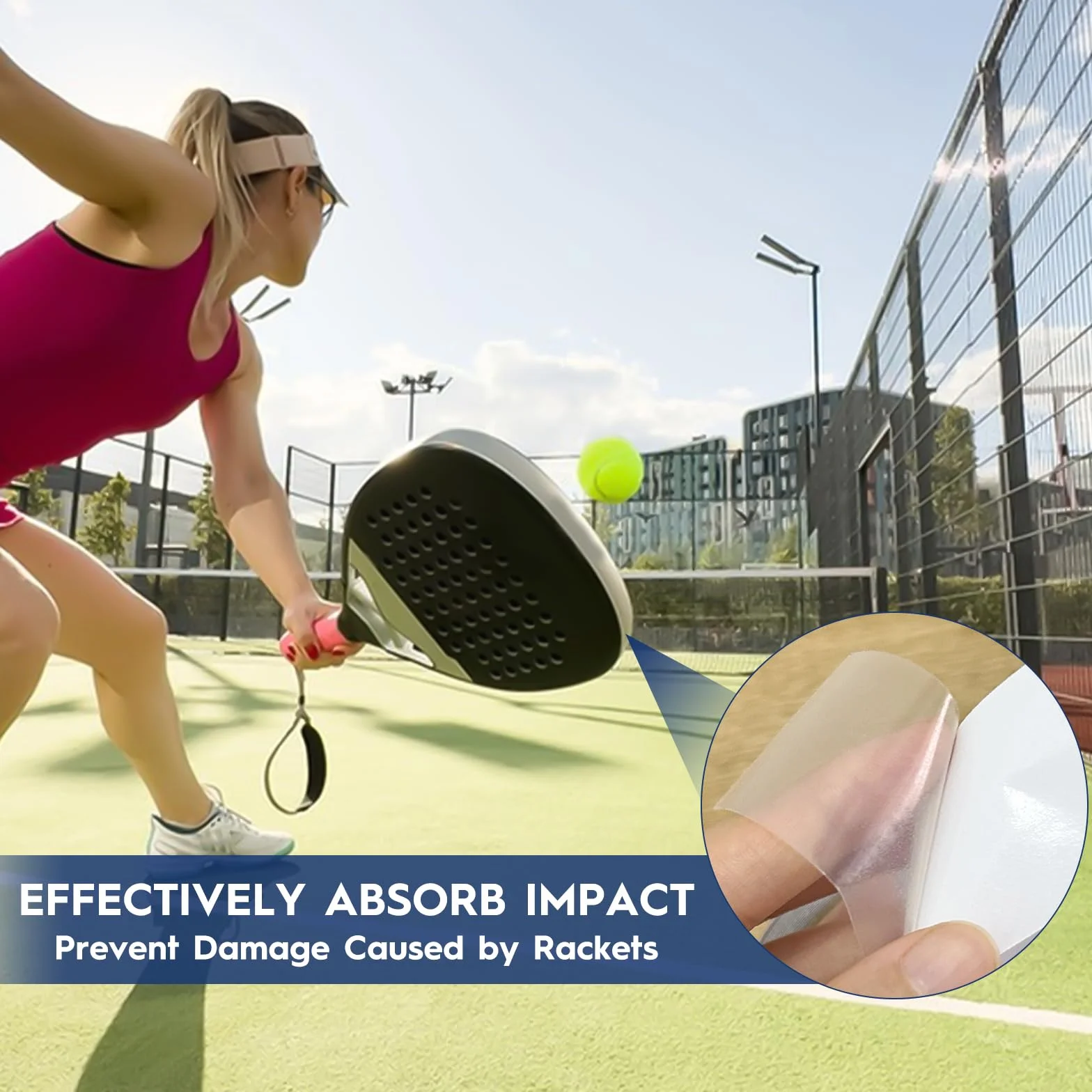Cinta protectora transparente autoadhesiva 3,5 cm x 5 m para tenis