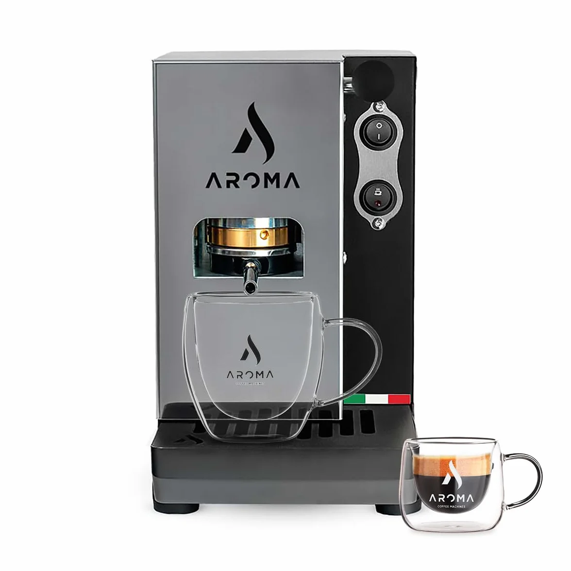 Aroma Plus Basic Macchina da Caff? Cialde 44mm Nero
