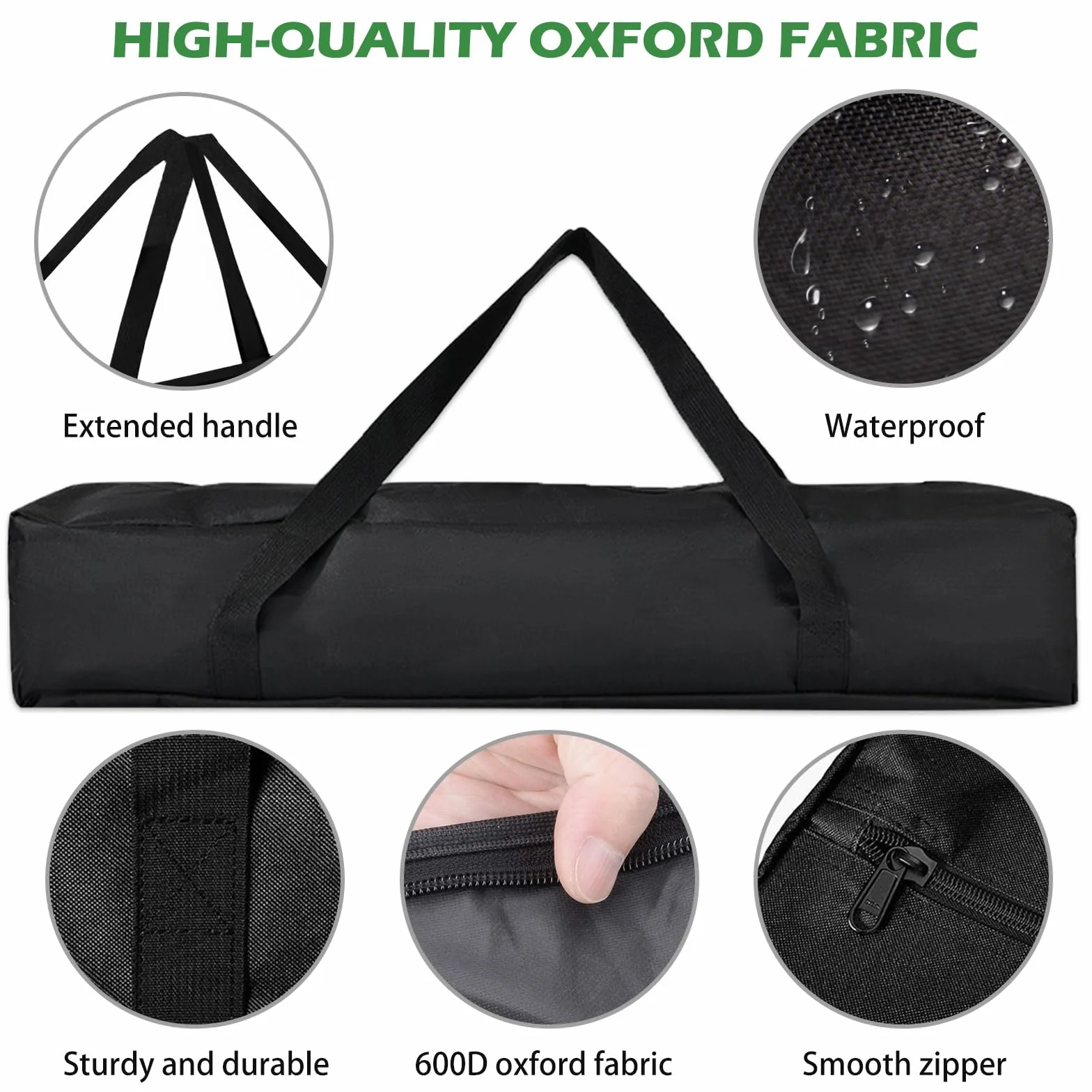 Bolsa de transporte impermeable para trípode, micrófono y tienda de campaña
