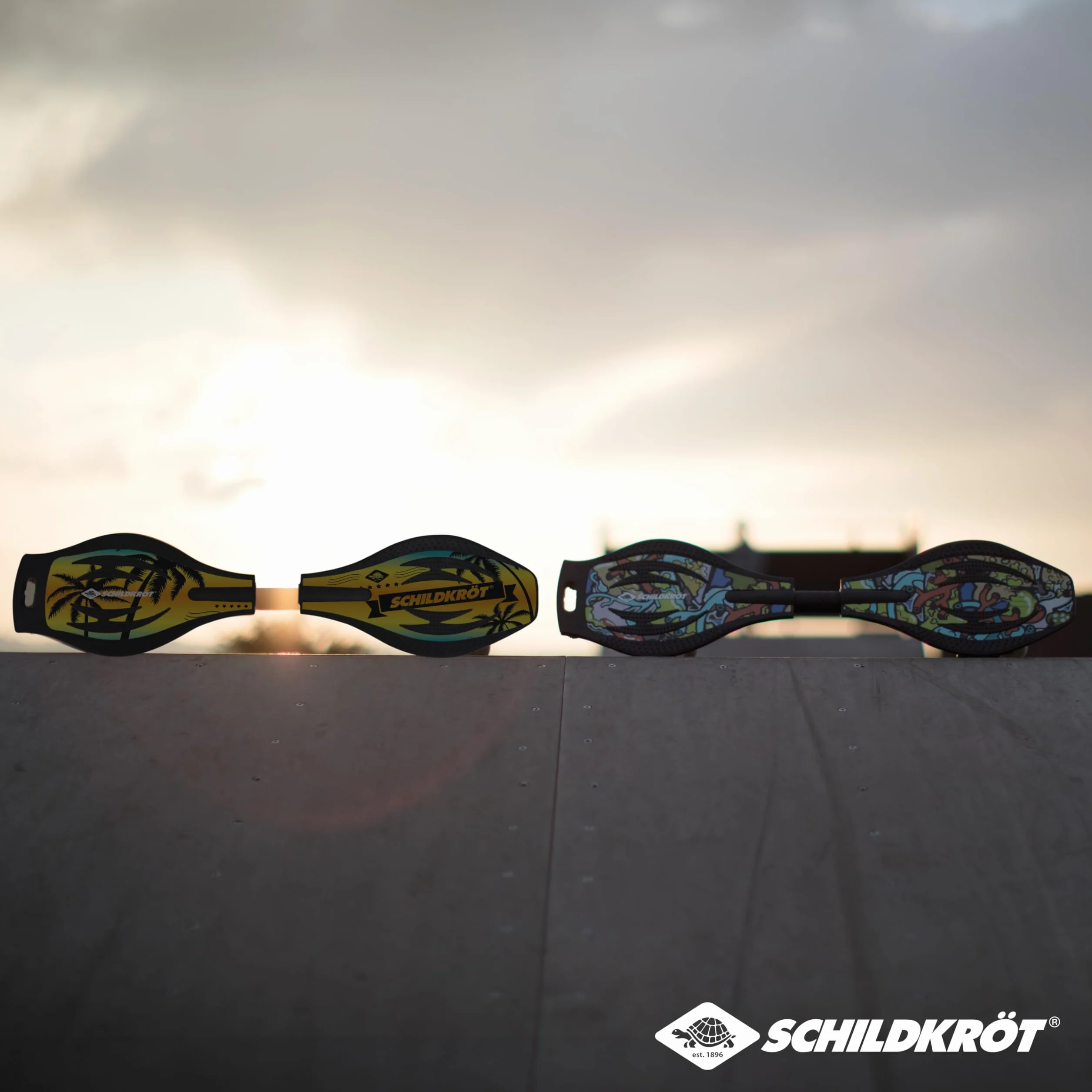 Schildkröt Waveboard Good Vibes, Tablero Ligero y Ágil, Cubierta Grande Antideslizante