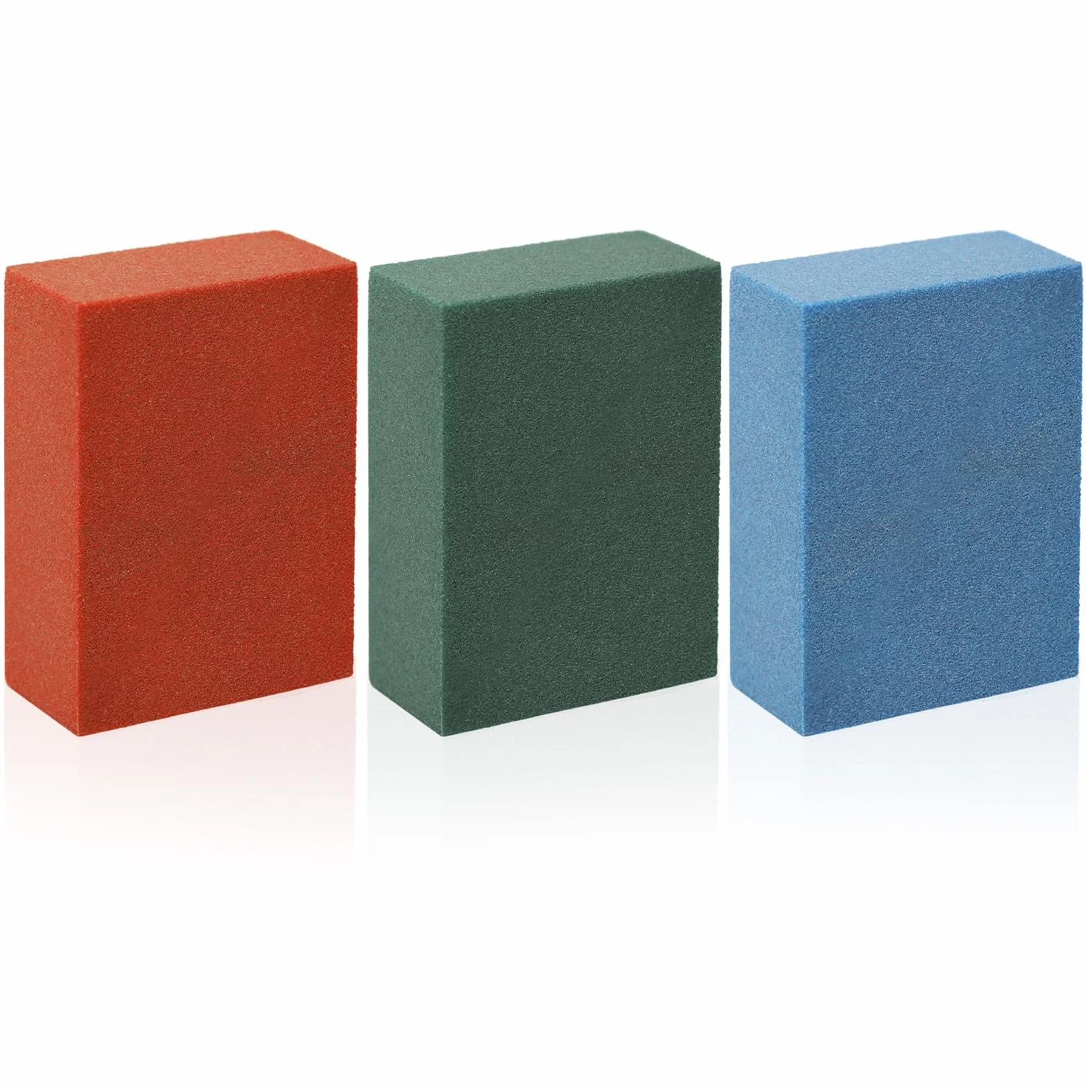 Piedra Abrasiva de Goma para Snowboard 5x4x2cm 3 Uds Grano 60 120 240