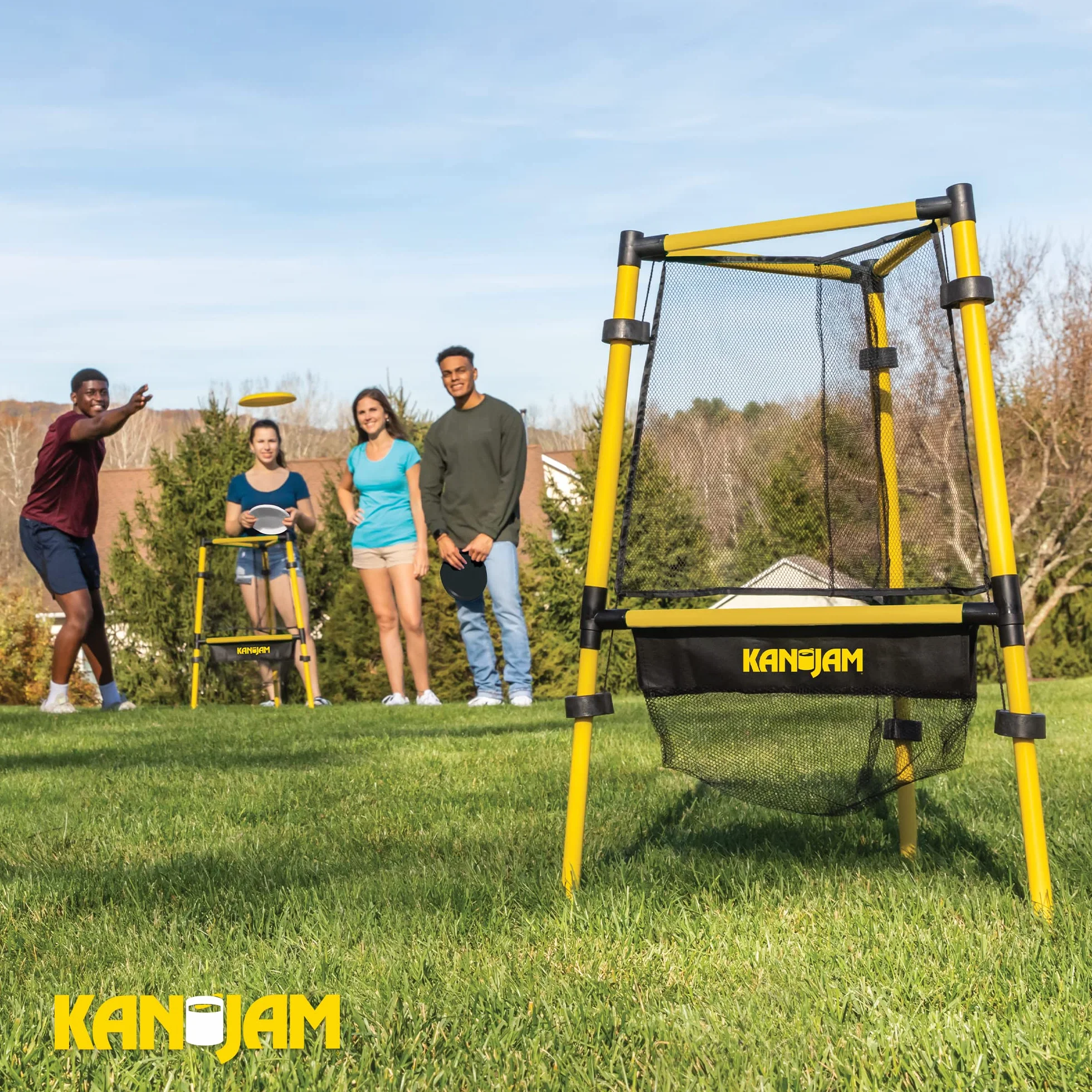 Kan Jam Ultimate Disc Golf Set with Disc, Basket Retrievers, Carry Bag