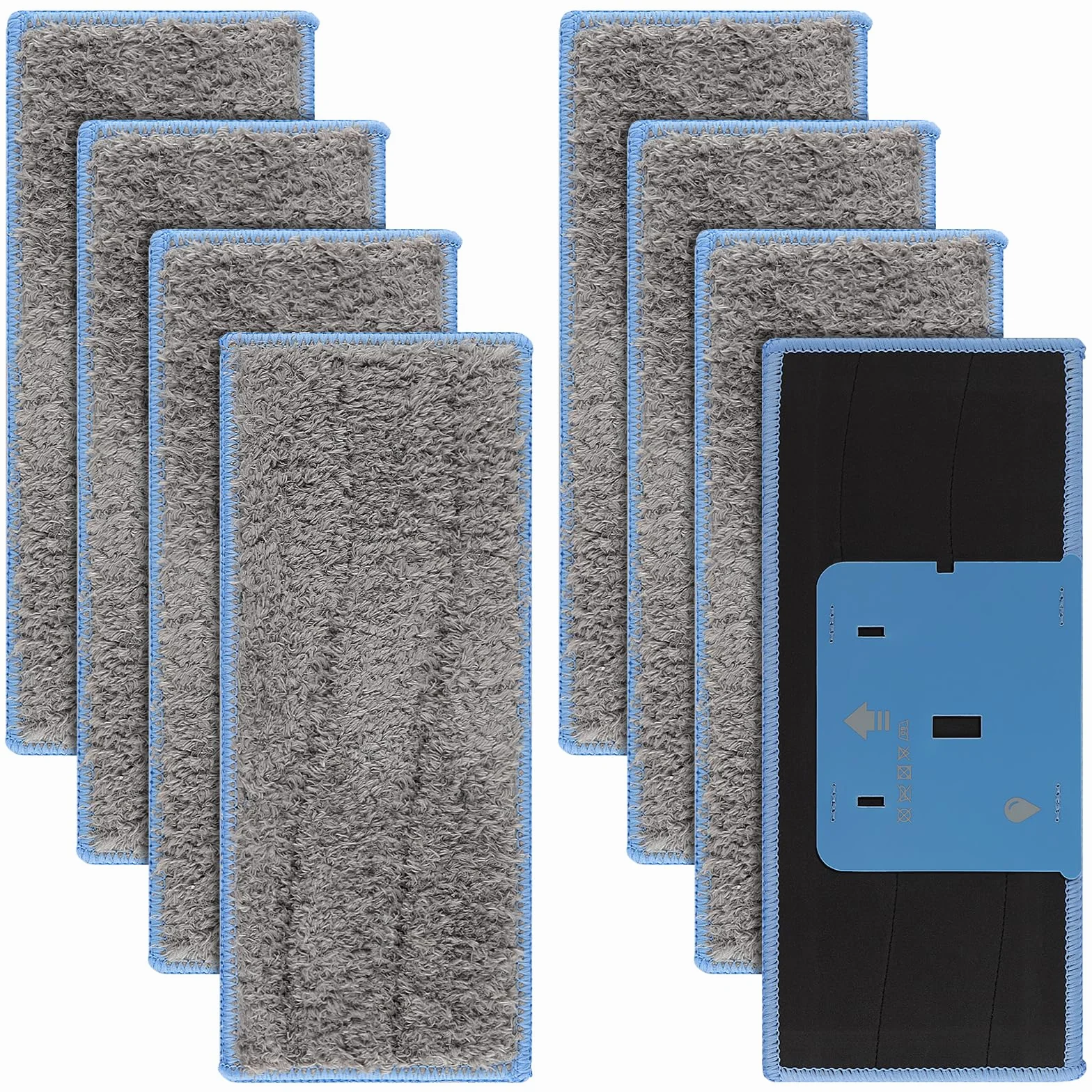 Sgizoku 8 almohadillas para mopa iRobot Braava Jet M6134, paños lavables para iRobot Braava M6 Serie, almohadillas reutilizables