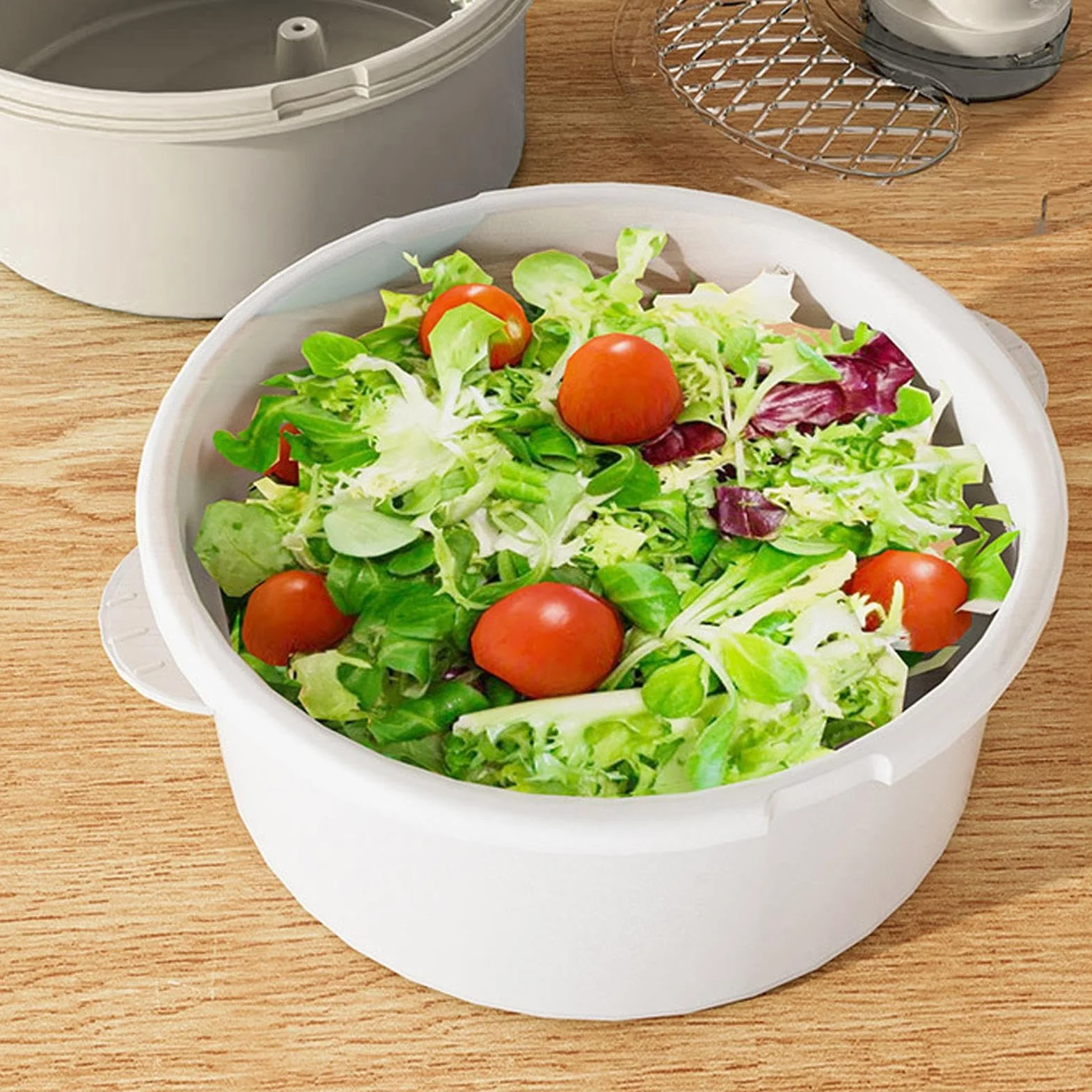 Centrifugador limpiador de frutas - Secador de cocina giratorio | eléctrica manual de frutas | Limpiador de alimentos eficiente para ensaladas, ensaladas, fresas, bayas y la preparación de