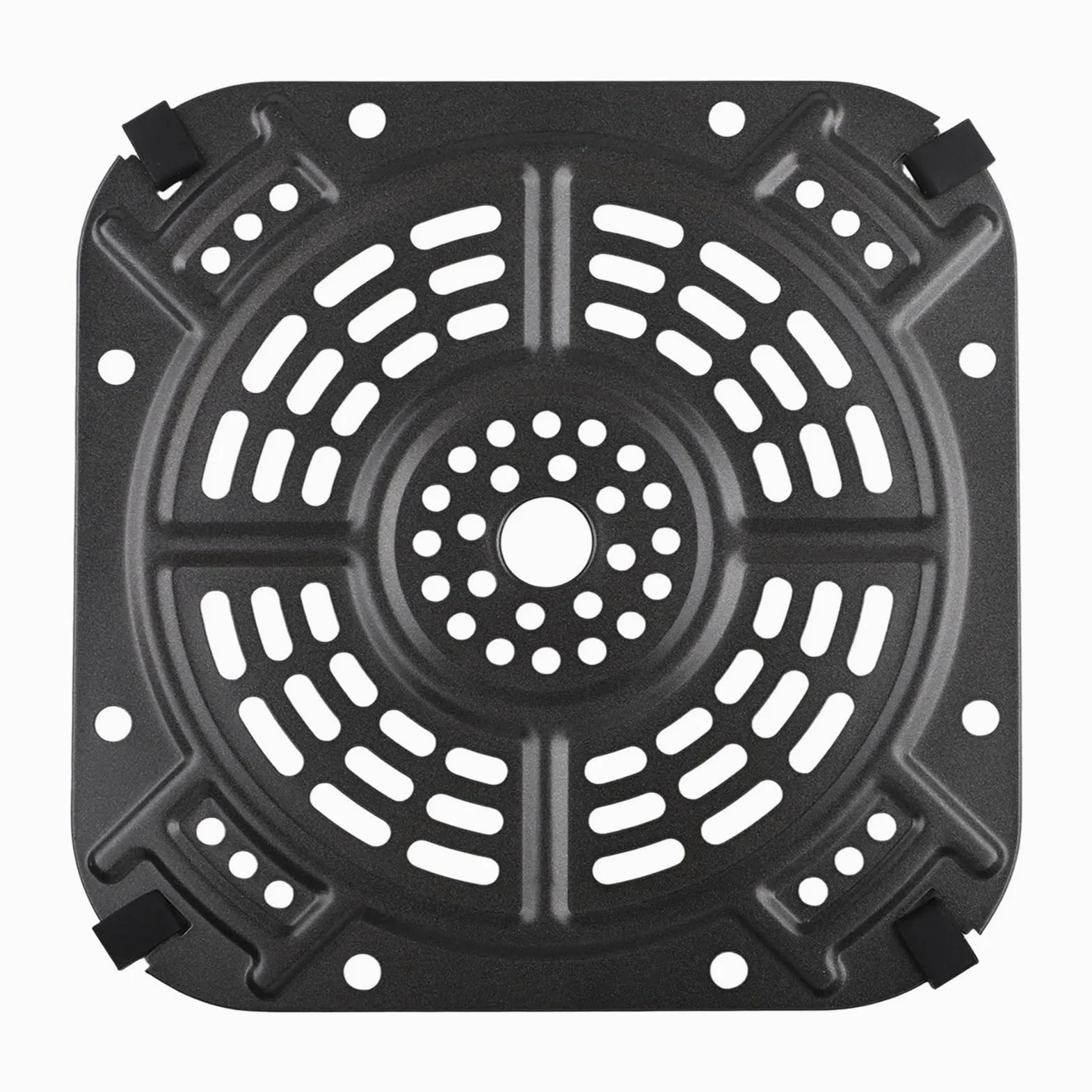 Genérico 1 Placa de Repuesto for freidora de Aire for 2 Cuartos. | 21,5x21,5 cm, bandeja cuadrada, duradera, compatible con AF141, fácil de limpiar