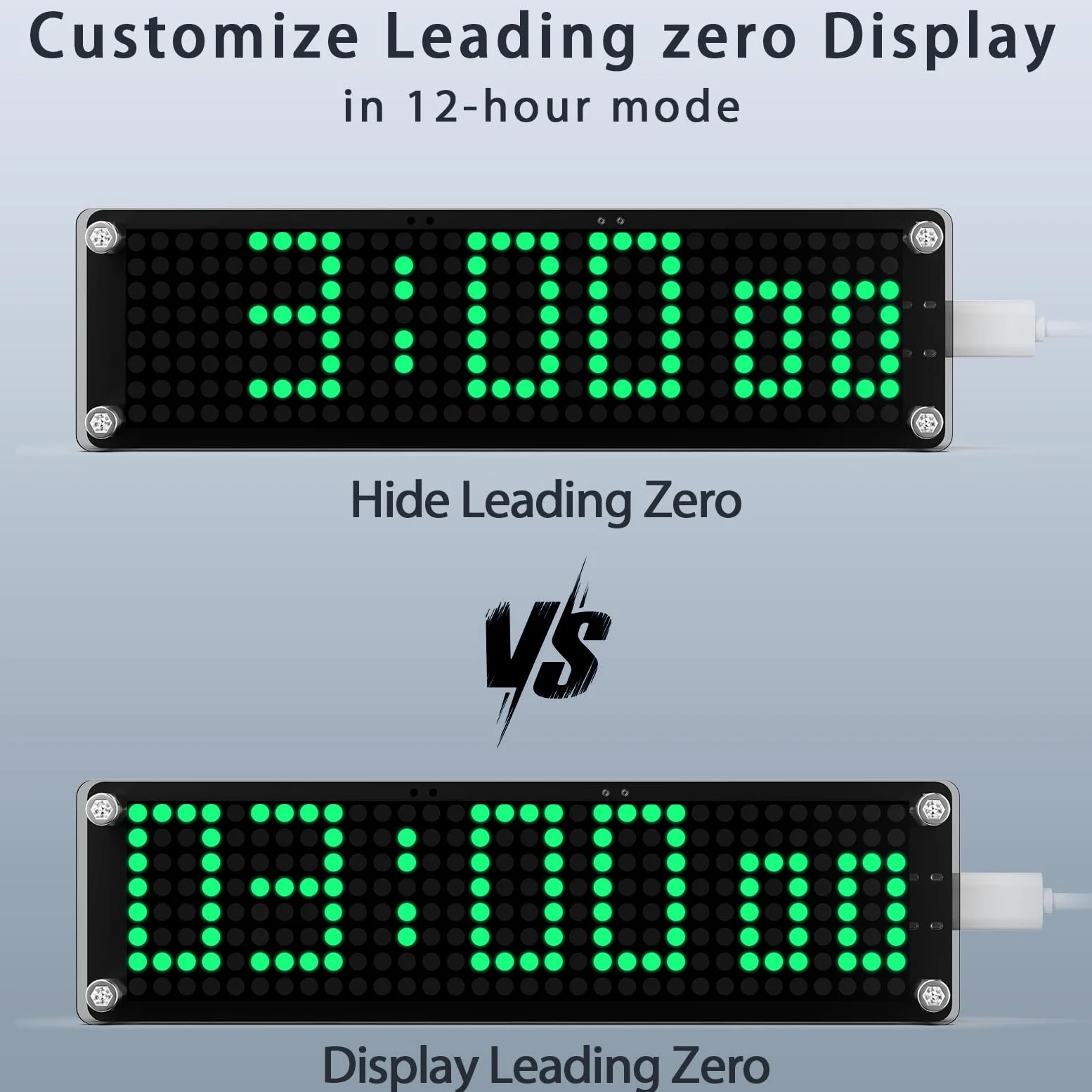 Reloj inteligente de oficina WiFi con fecha y día de la semana, relojes de dormitorio digital con poca luz, reloj de escritorio pequeño digital con sincronización NTP