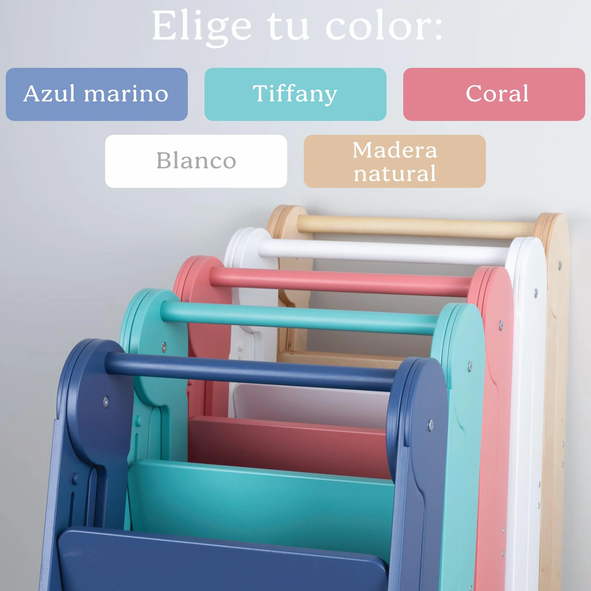 TOYBOX Torre de Aprendizaje Plegable Montessori Madera Natural