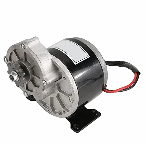 MY1025Z2 Motor Eléctrico Reducción Engranajes 12V 250W Piñón 9 Dientes 8.9:1 para Bicicleta Eléctrica Scooter