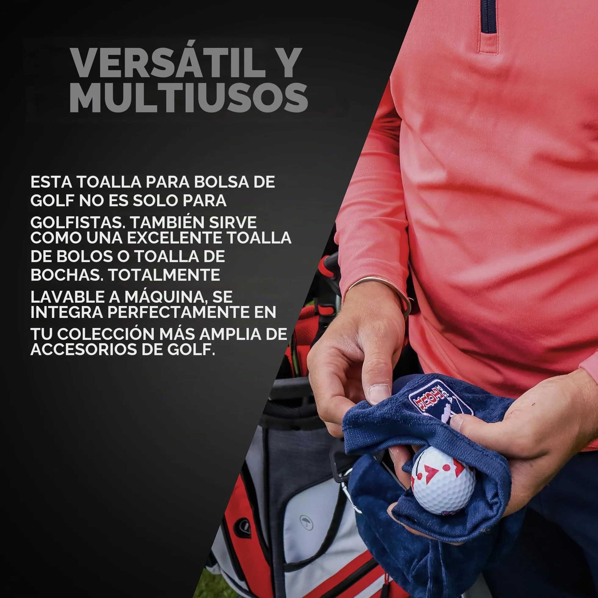 PGA Tour Toalla de Golf Azul 41.9 cm x 48.3 cm