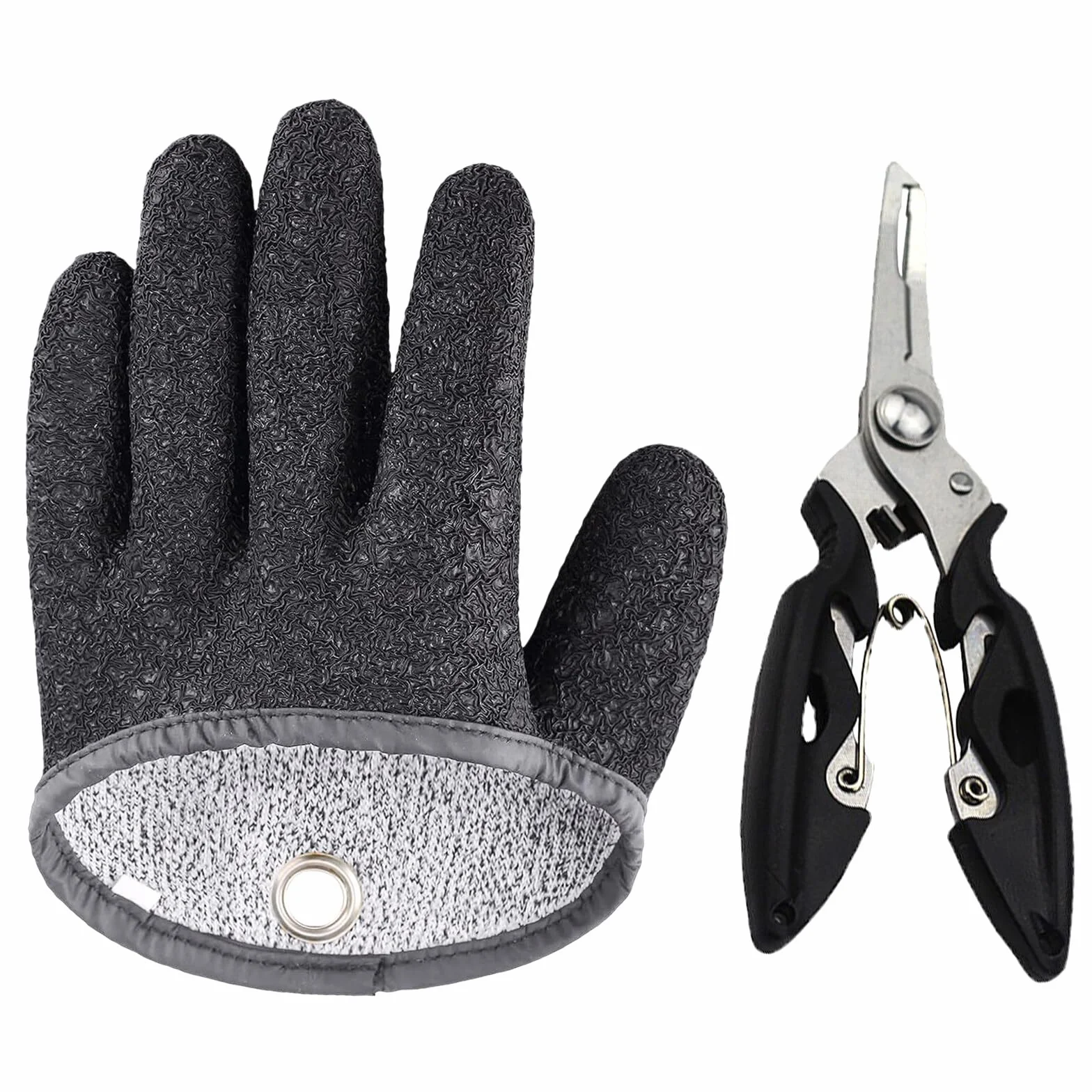 Jadin Guantes de Pesca Impermeables Antipinchazos Alicates Multifuncionales