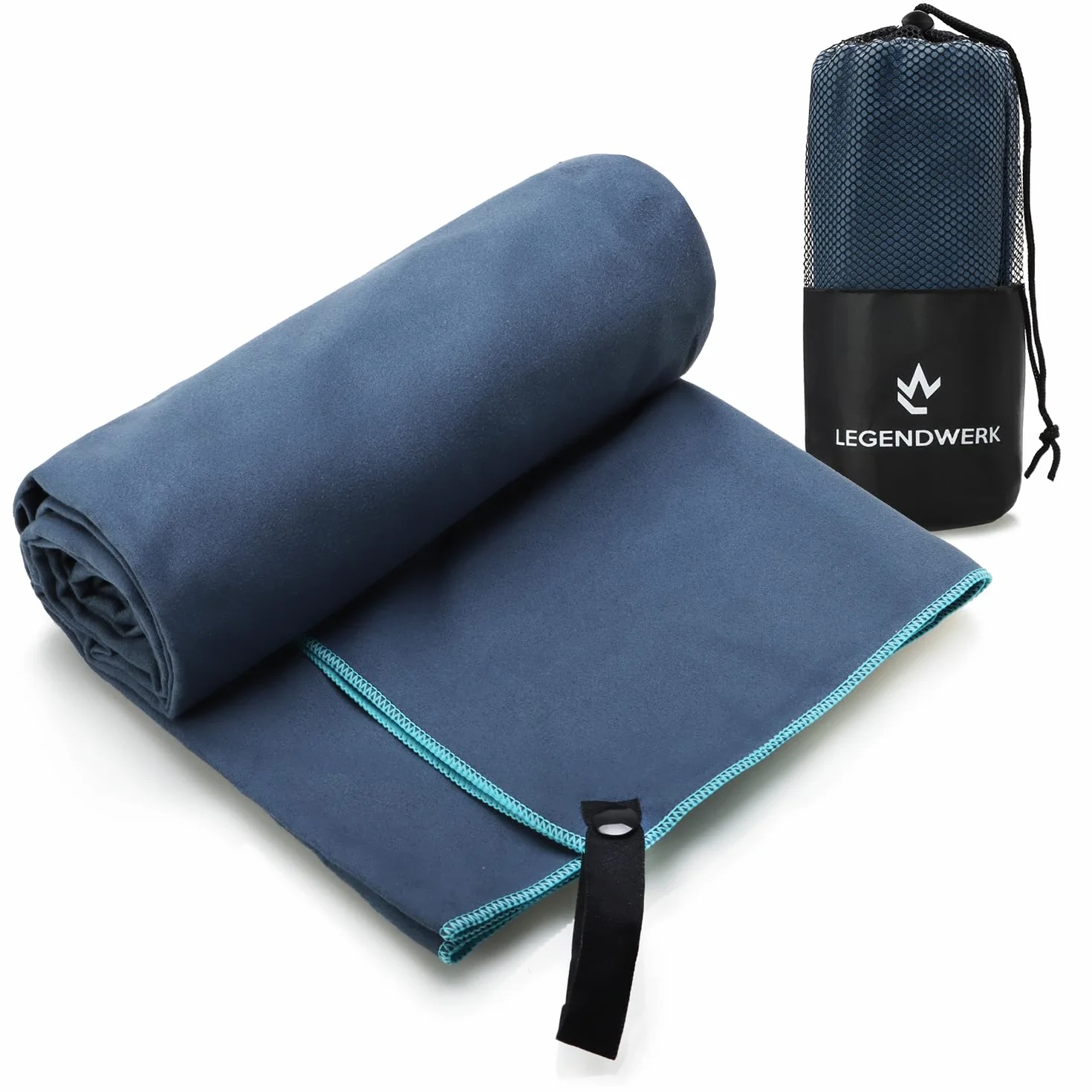 Toalla de Microfibra 160x80 cm Ligera Secado rápido Gimnasio Sauna Playa Viaje Bolsa