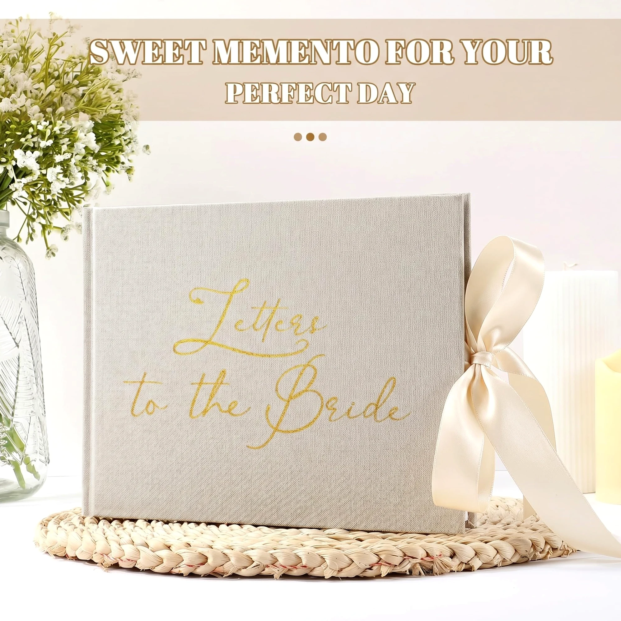 Álbum de firmas de boda 21.6 x 17.8 cm libro de invitados recuerdos