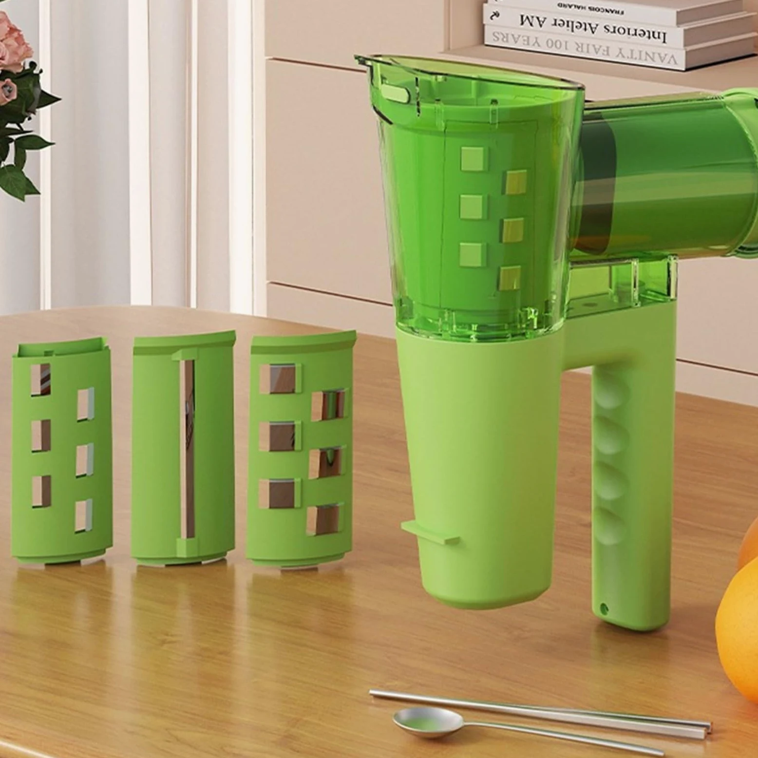 Rallador eléctrico de verduras con 3 funciones para cortar rallar y triturar, diseños seguros, herramienta de cocina fácil