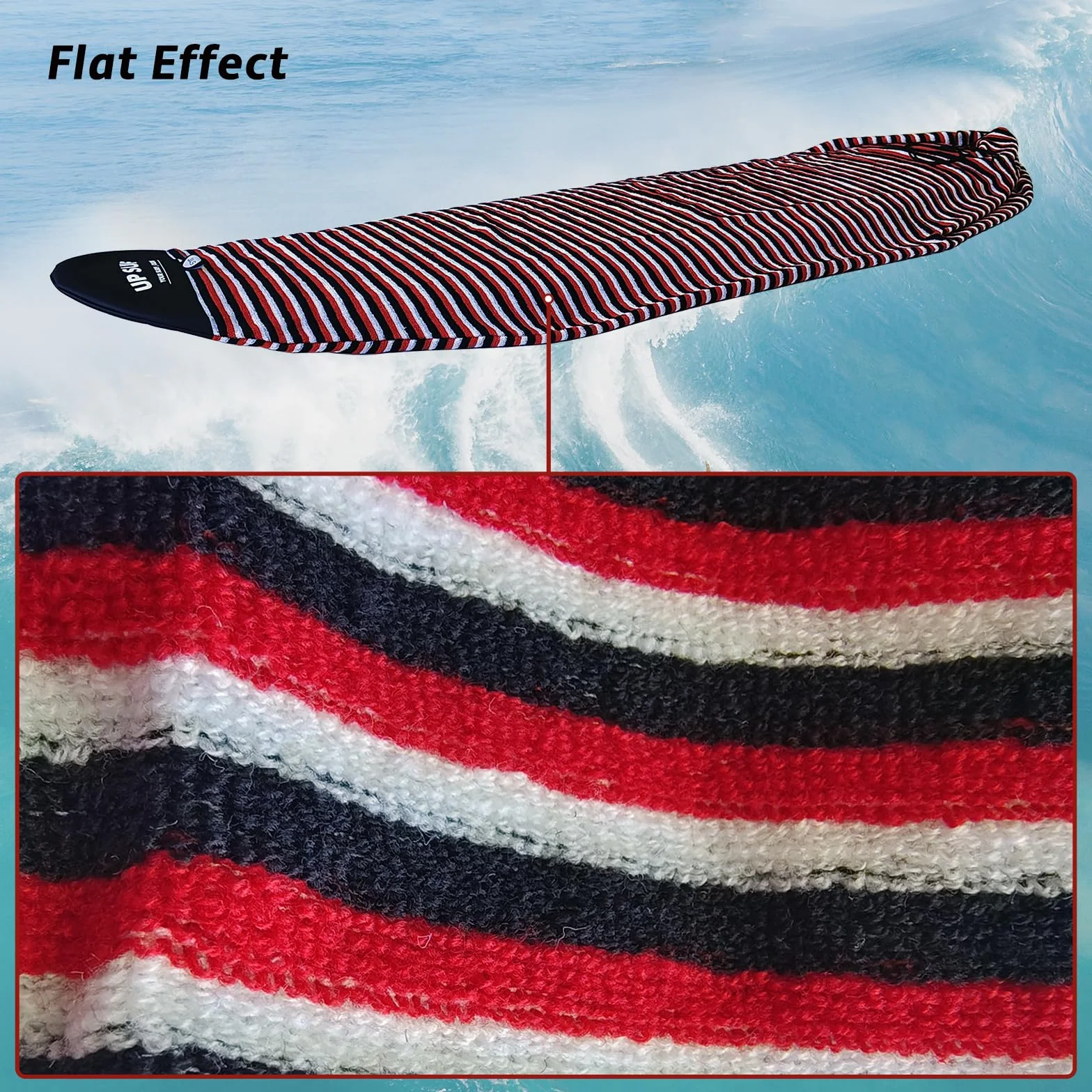 UPSURF Surfboard Sock Cover Long Board Light Protective Bag 5'11" 6'1" 6'4"