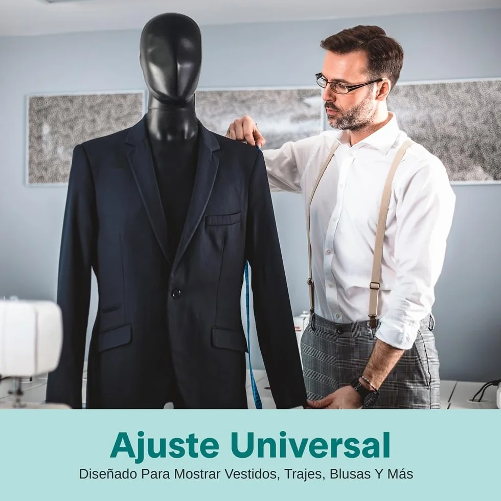 SereneLife maniquí Masculino de Cuerpo Completo, 185cm de Altura, Extremidades Flexibles, Cabeza Ajustable, Diseño Desmontable, Ideal para Tiendas de Ropa, Boutiques, Exposiciones y mas