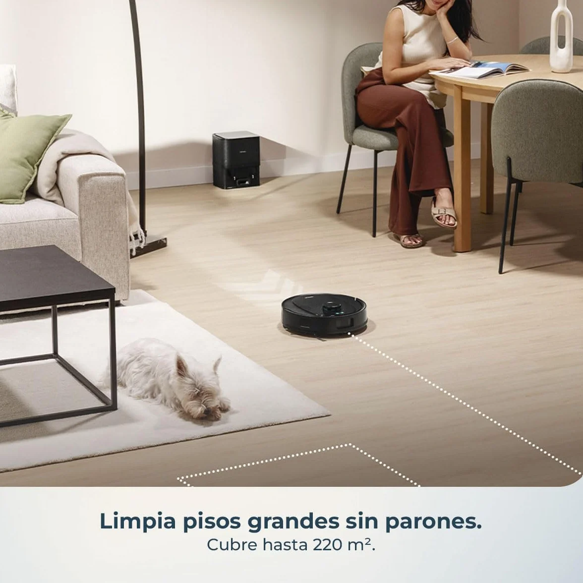 Cecotec Robot Aspirador y Friegasuelos con Base de Autovaciado e IA Conga Y80 X-Treme. Navegación Láser e Inteligencia Artificial, 13000Pa, Base de 2.5L, Autonomía hasta 220m², Control App 3.0