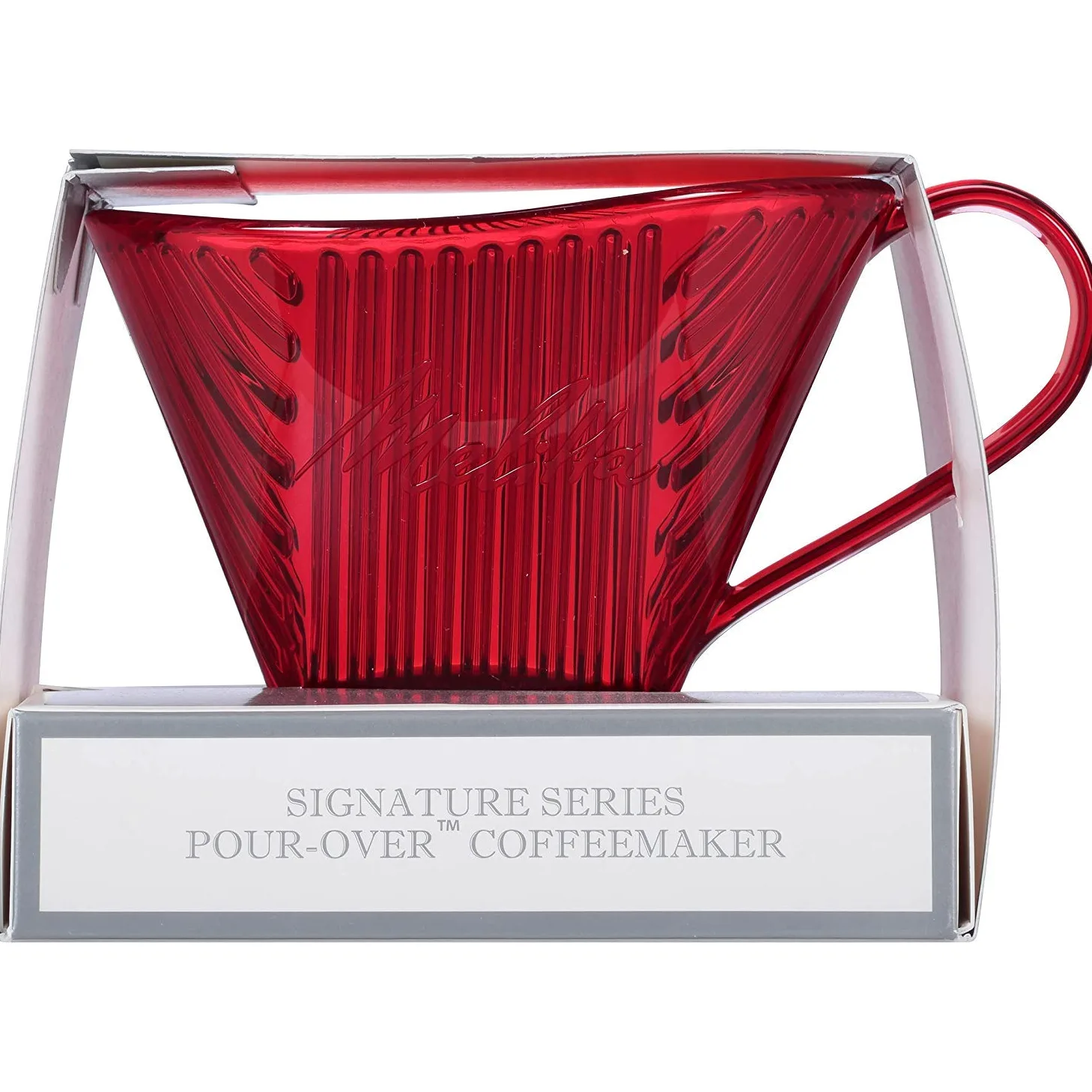 Melitta Signature Series - Cafetera de 1 taza, color rojo Tritan