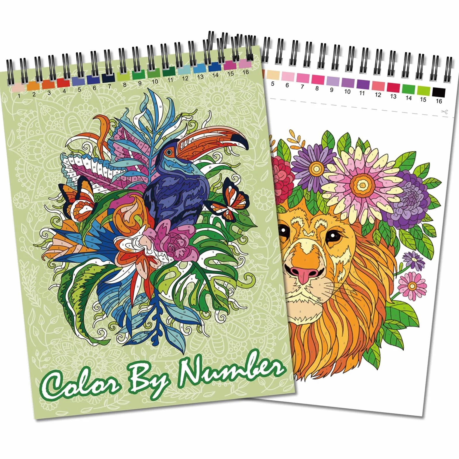 Jadeso Libro Colorear Adultos, 30 Patrones y Diseños únicos De Animales, Colorear Por Numeros Adultos, Libros De Colorear Para Adultos, Encuadernación Espira, Tamaño A4 adultes