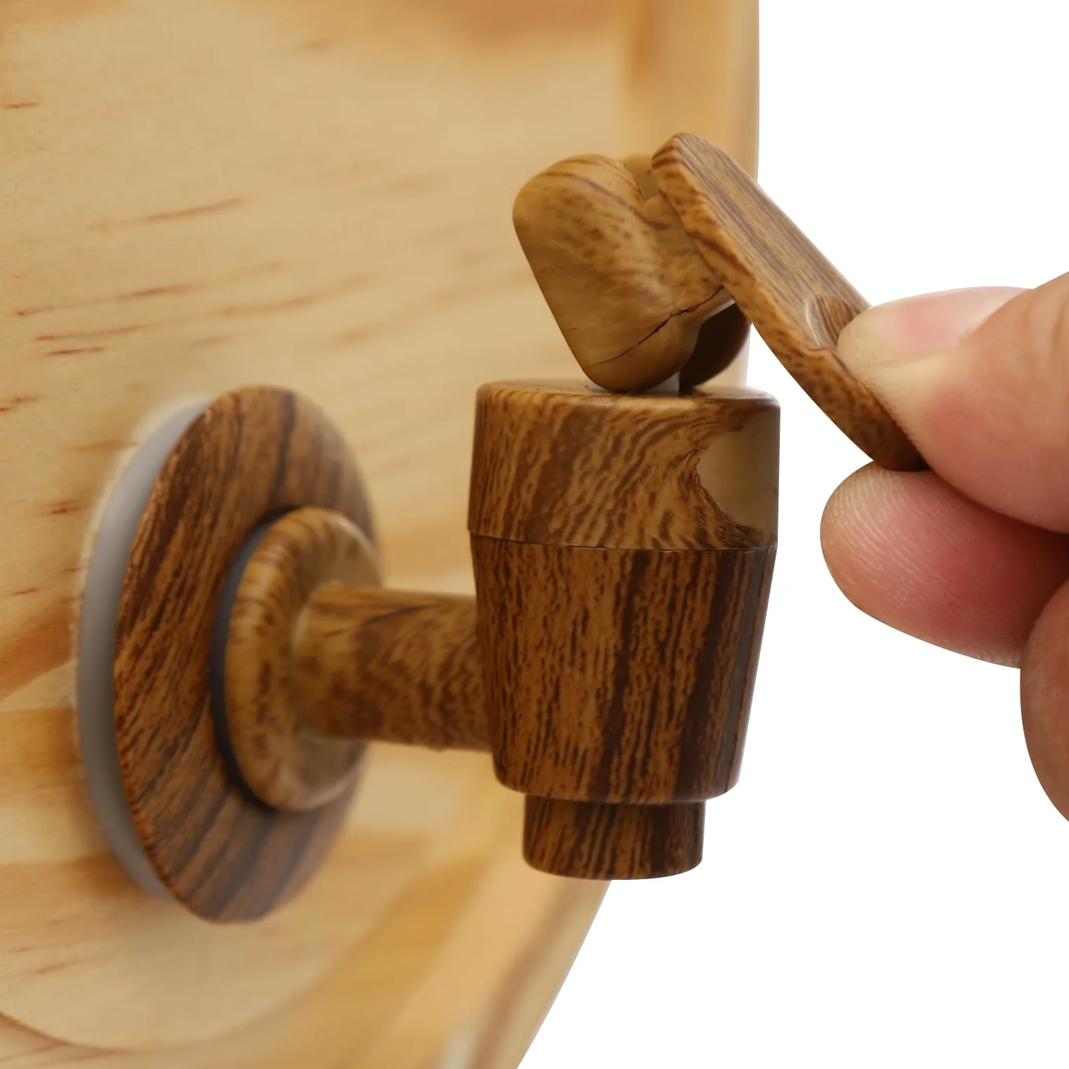 Barril de vino de 5 l, madera de pino con grifo, soporte para whisky, 30 x 28,5 cm, efecto madera, 5 l, madera de pino con grifo, soporte para vino, whisky, 30 x 28,5 cm, efecto madera