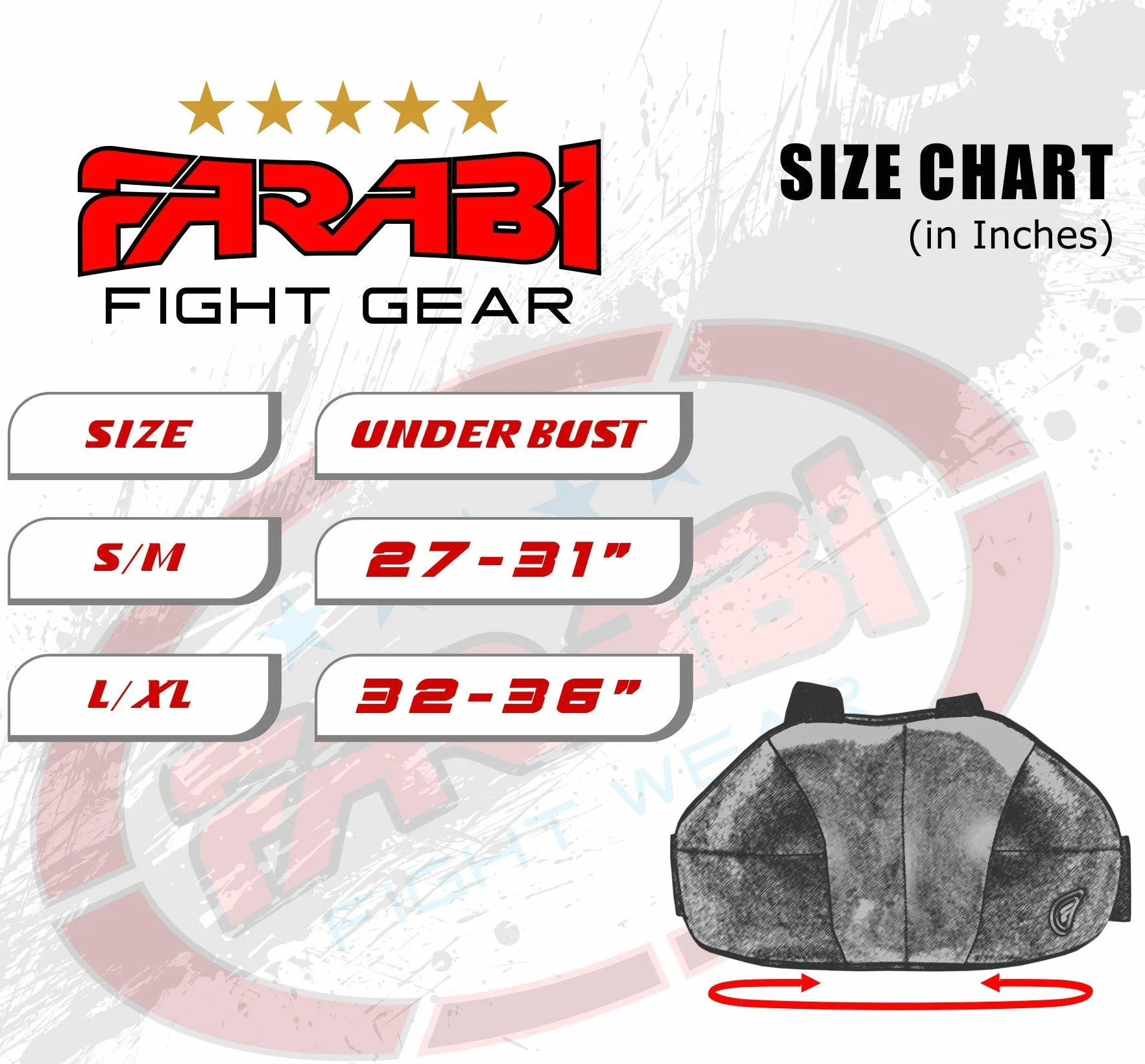 Farabi Sports Pecho de Mujer RGM Protector de Pecho Boxeo MMA Muay Thai