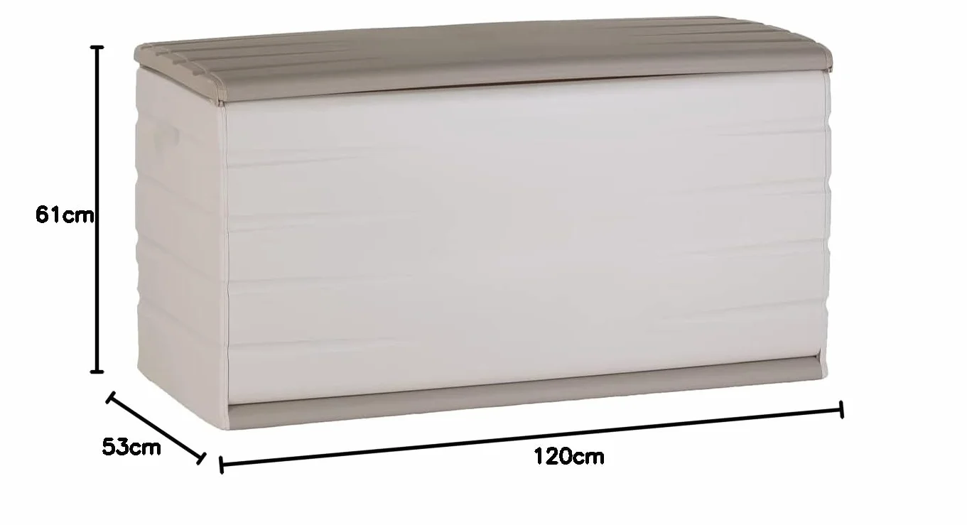 Plastiken Space Save Baúles, Plástico, Beige, 120x61x53 cm