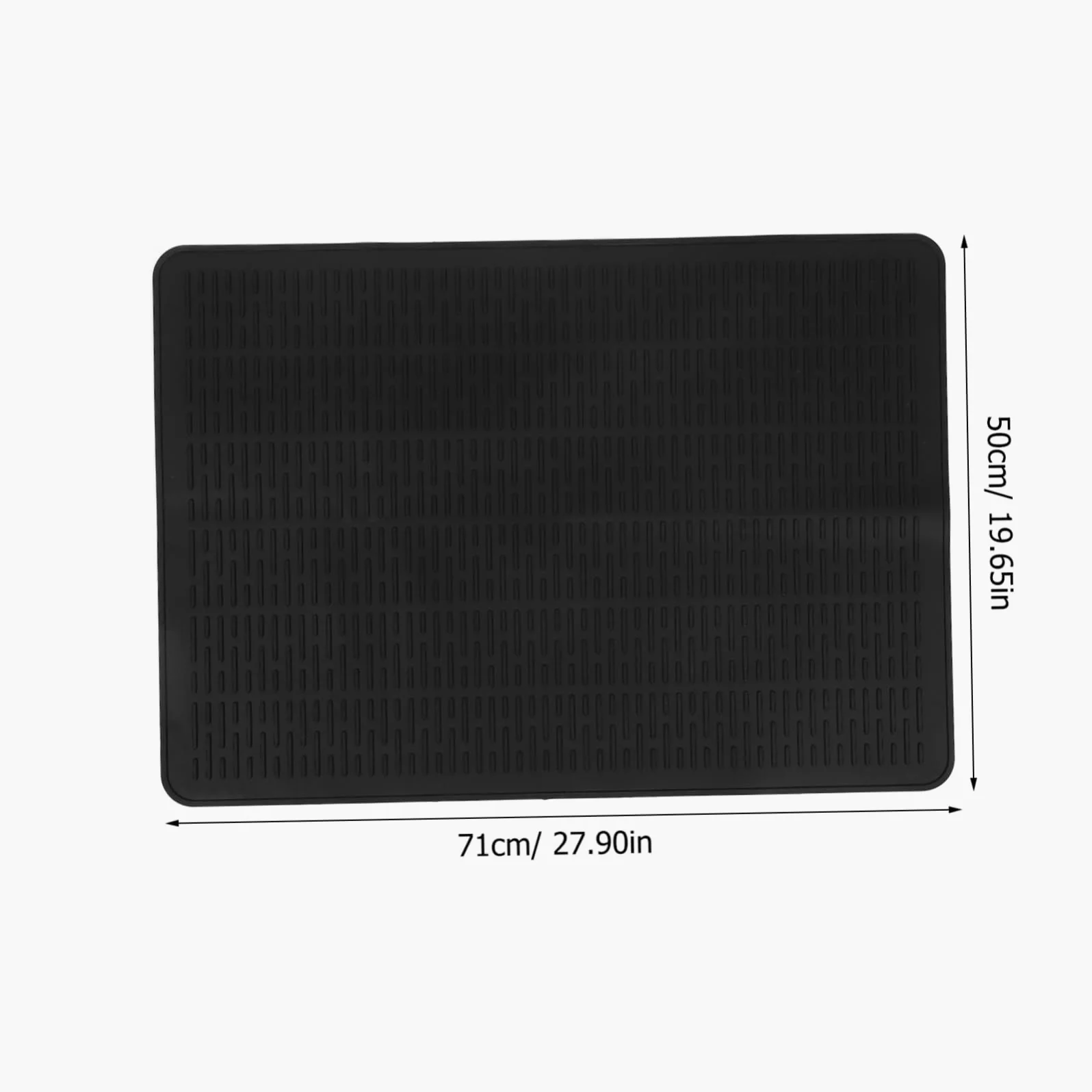 ULTECHNOVO Alfombrilla de Silicona Reutilizable para Cocina Inducción Xin como de Encimera y Escurridor de Utensilios Color Negro