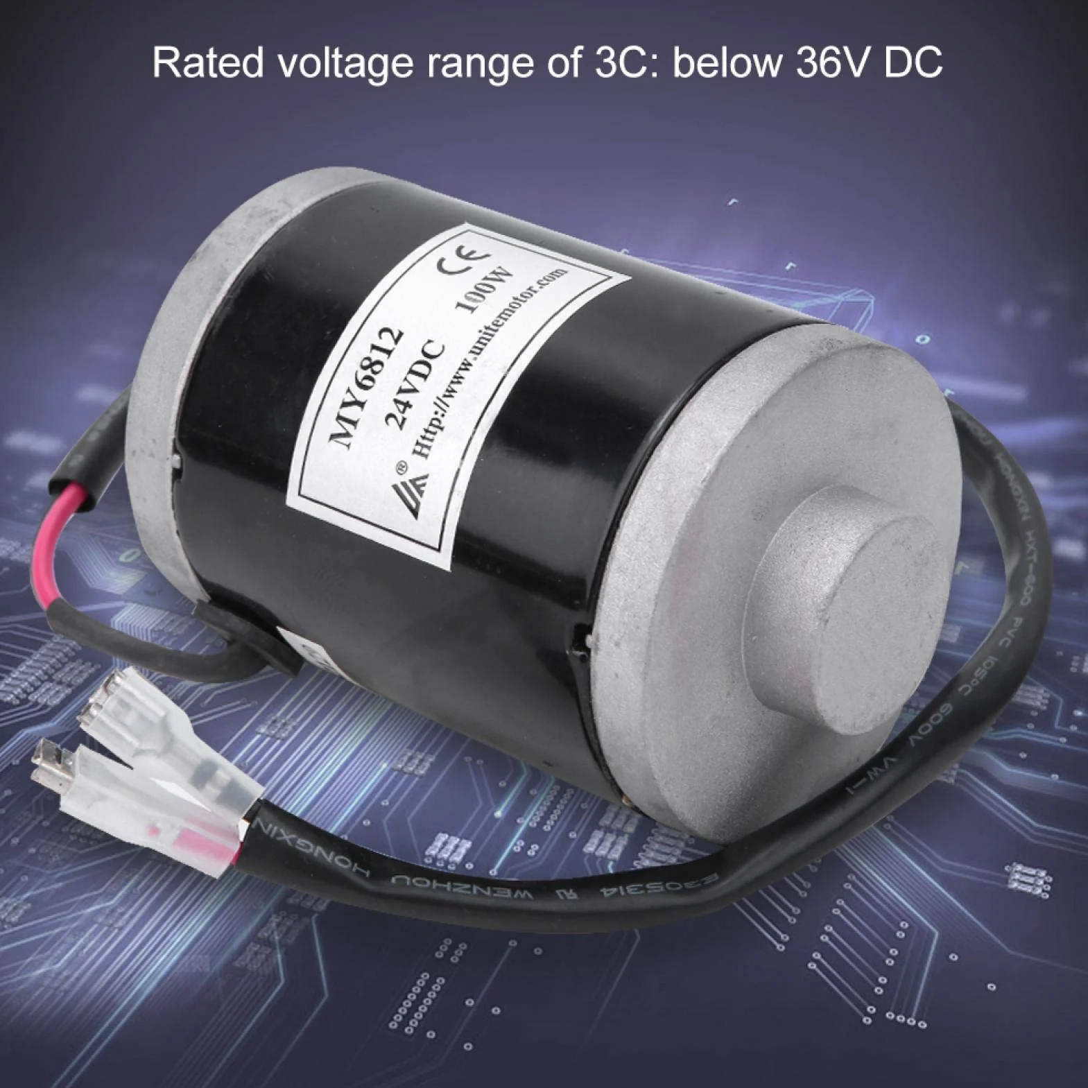 Motor eléctrico Cepillado 24V 100W 25H Rueda Dentada para Scooter eléctrico