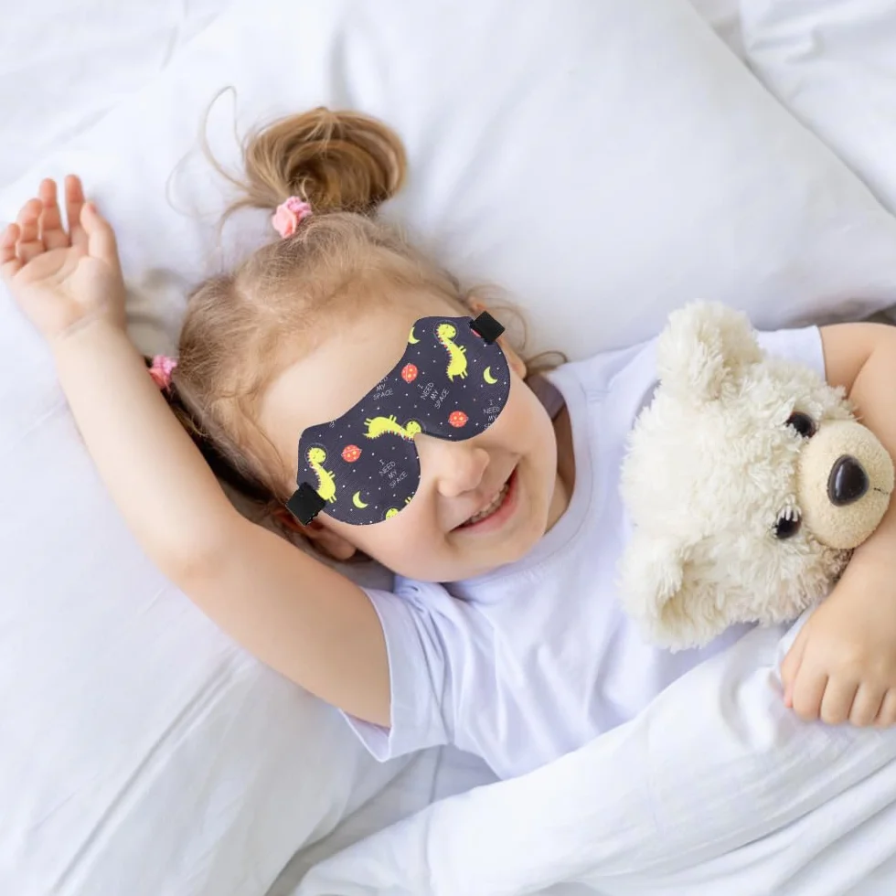Antifaz 3D Dormir Niños Dinosaurios con Correa Ajustable