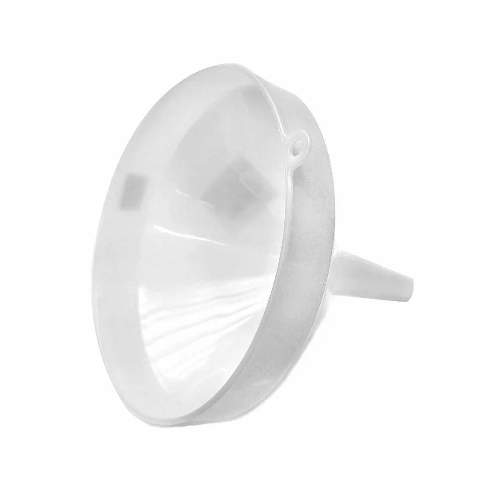 Browin 350031 Embudo grande de 30 cm de diámetro, embudo para alcohol, capacidad de 6 litros, para llenar botellas grandes de vino, cerveza, material seguro, color blanco