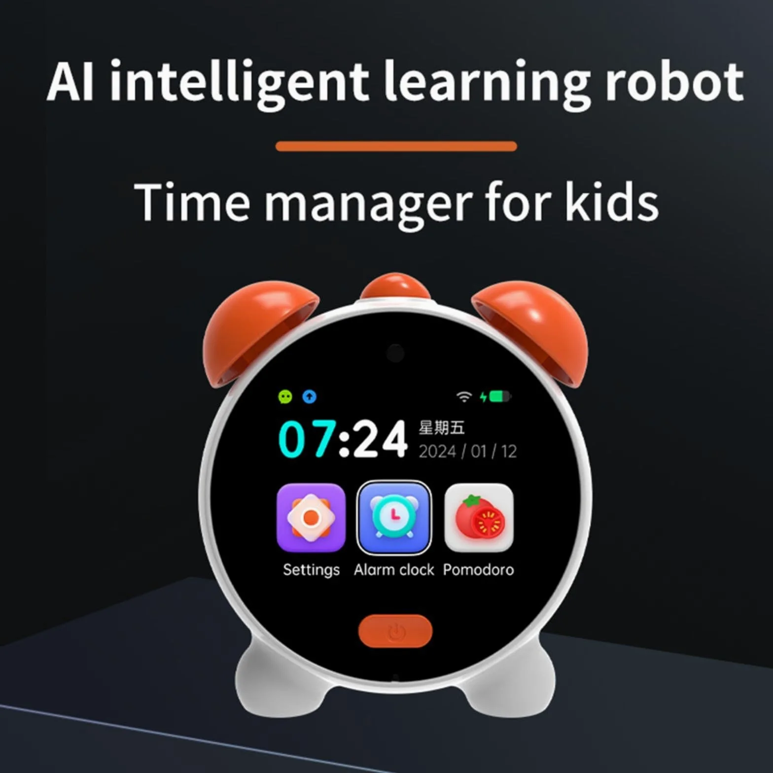 Reloj despertador inteligente con IA para niños, asistente interactivo de aprendizaje de inglés, más de 50 alarmas, sonidos de sueño y luz nocturna, gestión del tiempo con altavoz de alta fidelidad
