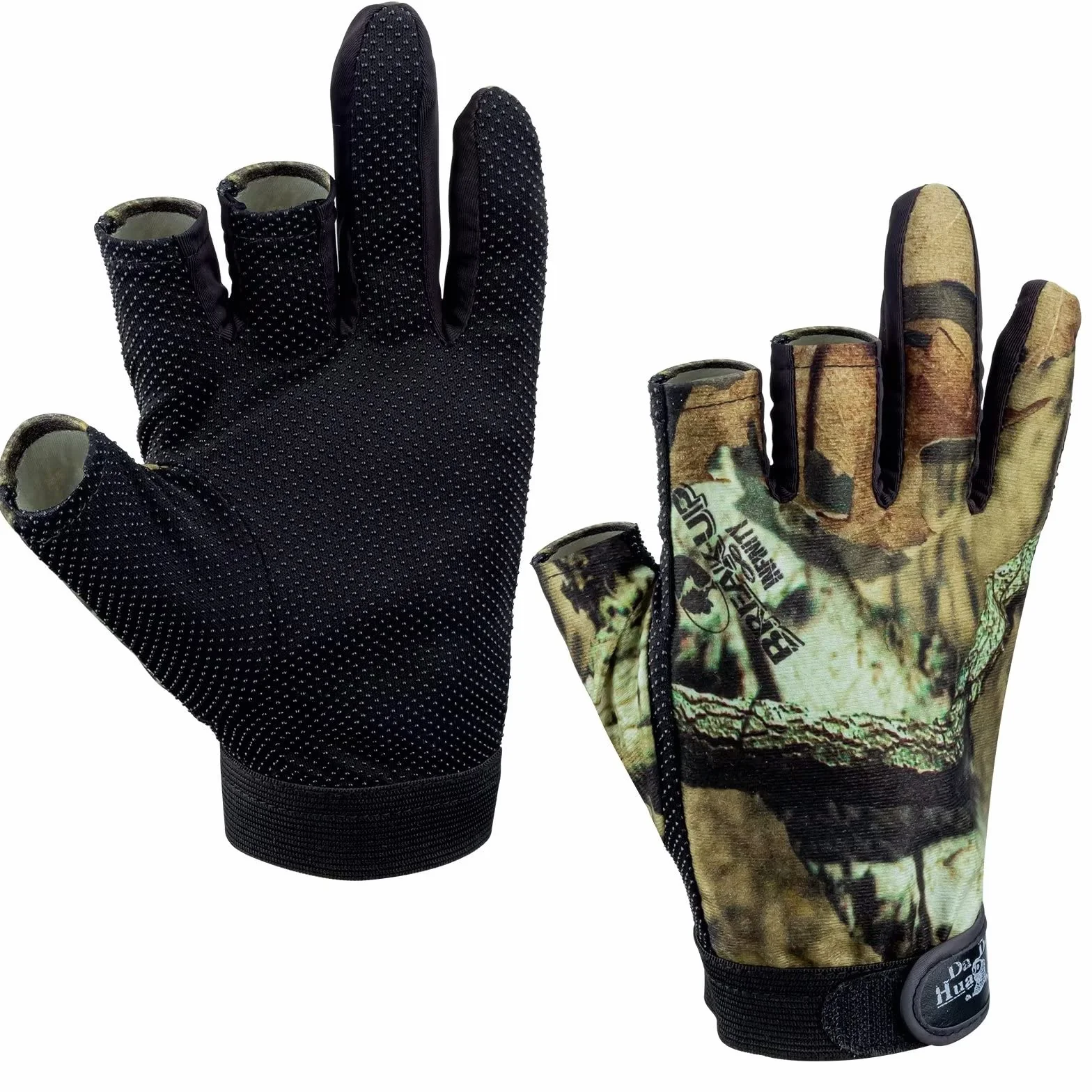 THKFISH Guantes de Pesca con Cortes en los Dedos Transpirable Antideslizante