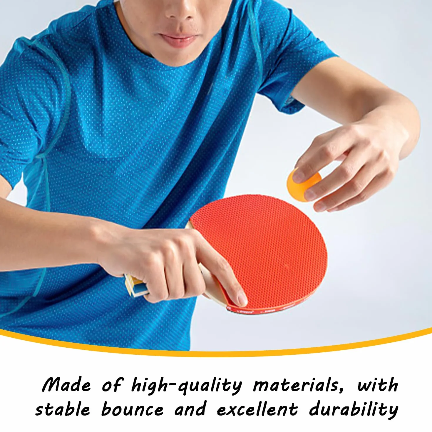 Pack de 20 Pelotas de Tenis de Mesa de Plástico Duraderas