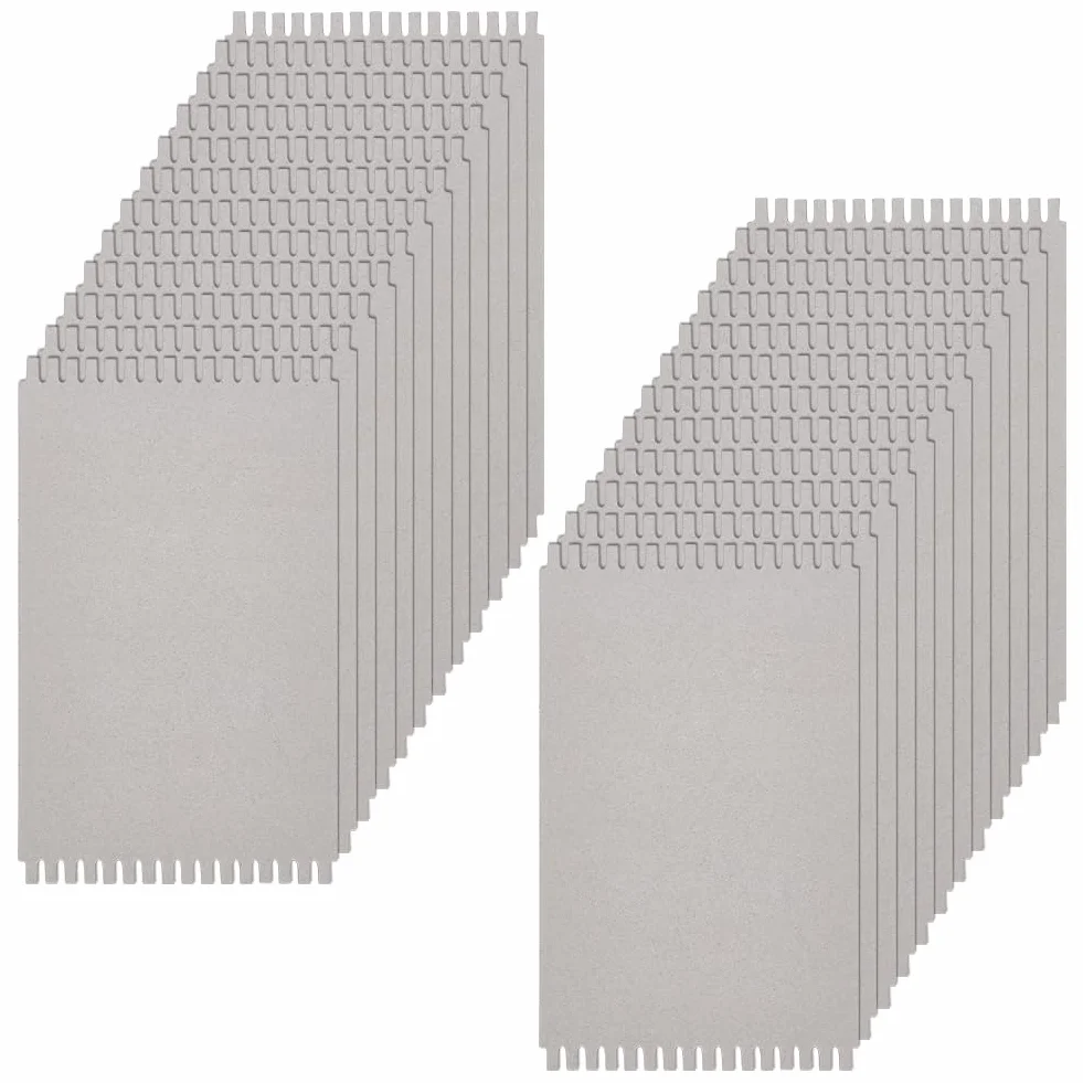 FINGERINSPIRE 24 telares de cartón de 250 x 150 x 2 mm, color gris, tablas auxiliares, herramientas de tejer rectangulares, cestas de ganchillo, joyas, manualidades, para principiantes, tejer y coser