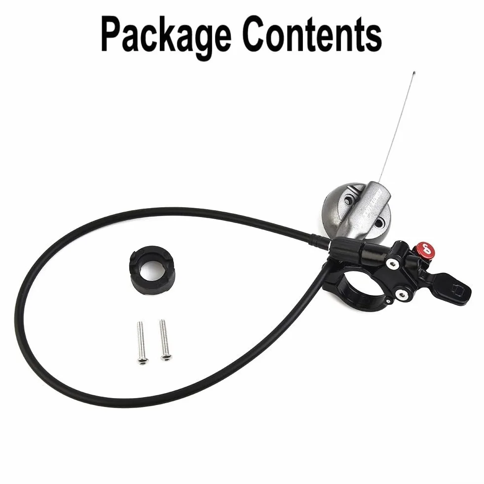 Palanca de interruptor de bloqueo remoto de horquilla de bicicleta de aleación de aluminio compatible con horquillas de suspensión RAIDON, XCM y NCX, se adapta a manillares de 22.2 mm, color negro
