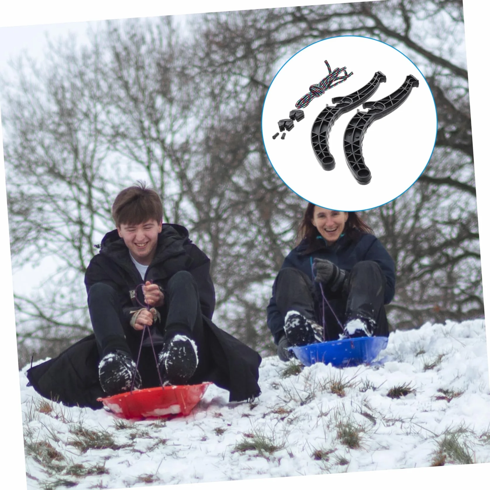 UPKOCH Palanca De Freno Antideslizante para Trineo y Snowboard 13.8 Pulgadas