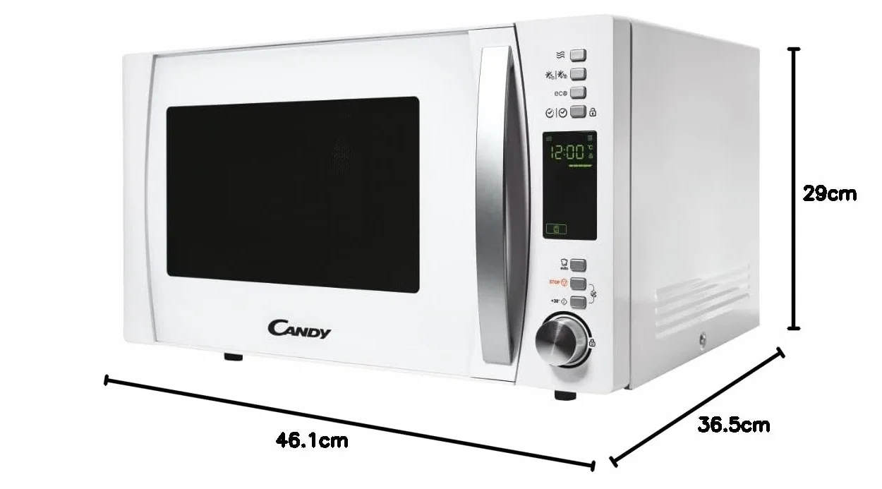 Candy CMXW22DW Encimera Solo - Microondas (Encimera, Solo microondas, 22 L, 800 W, Botones, Giratorio, Plata)