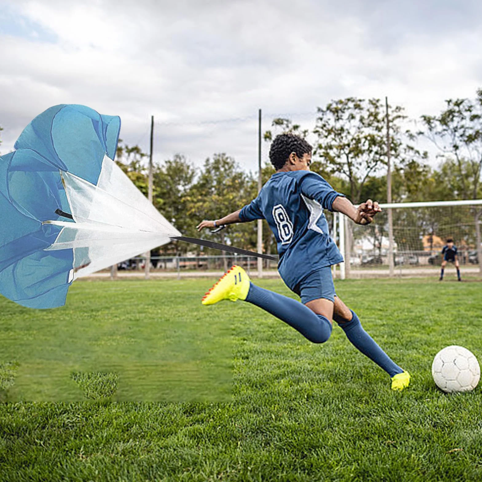 Paracaídas de entrenamiento de velocidad 59 pulgadas para correr, fútbol, baloncesto