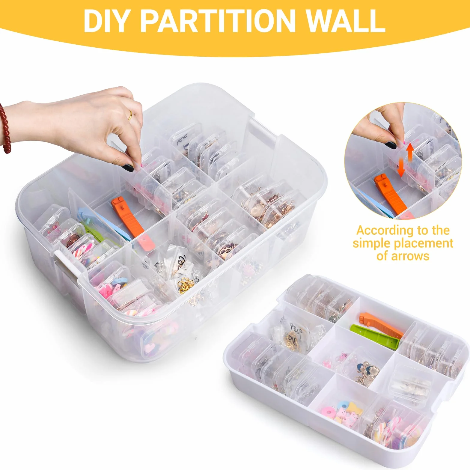 Cajas Almacenaje Lego Organizador Juguetes Apilables Transparente Cubos Compartimentos Grande