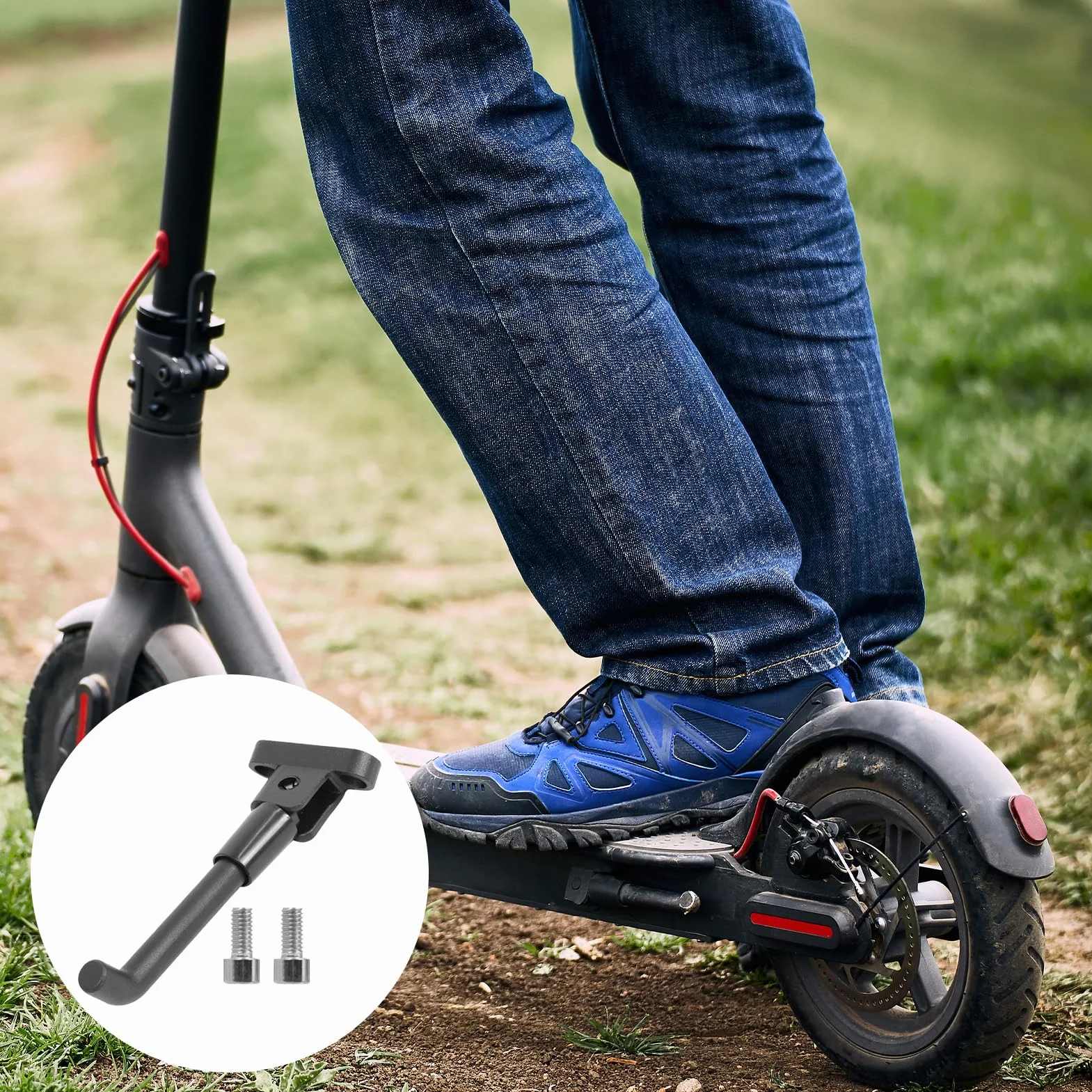 Soporte Lateral Patinete Eléctrico Aluminio Xiaomi M365 Pro Pro 2 1s Essential Negro