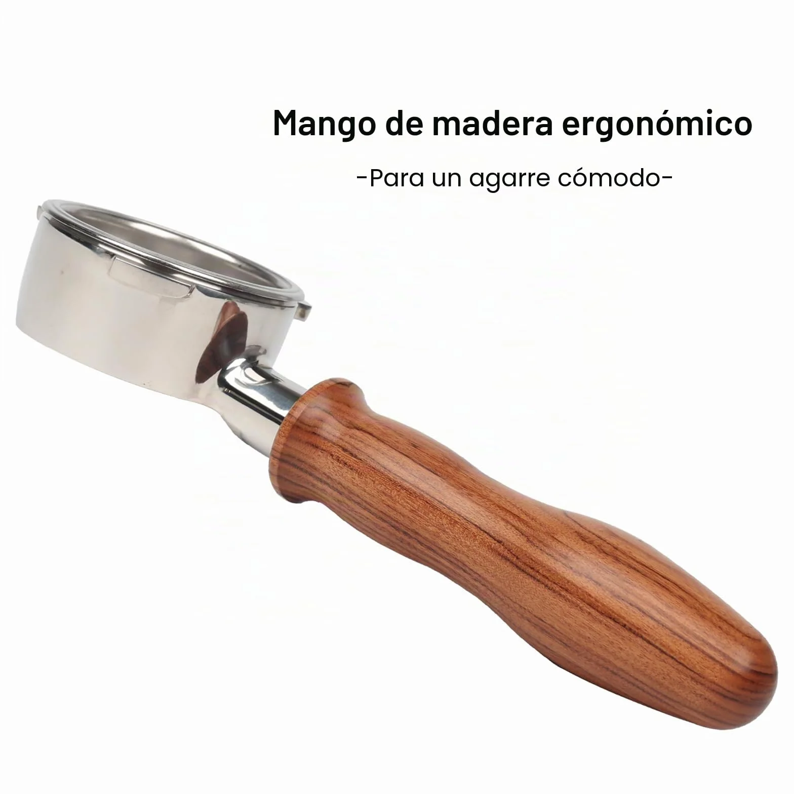 Portafiltro sin fondo de 58 mm, 3 orejas para cafetera espresso Cecotec Barista Maestro/Casabrews Ultra de 58 mm, con tres orejas de 4,9 mm de grosor