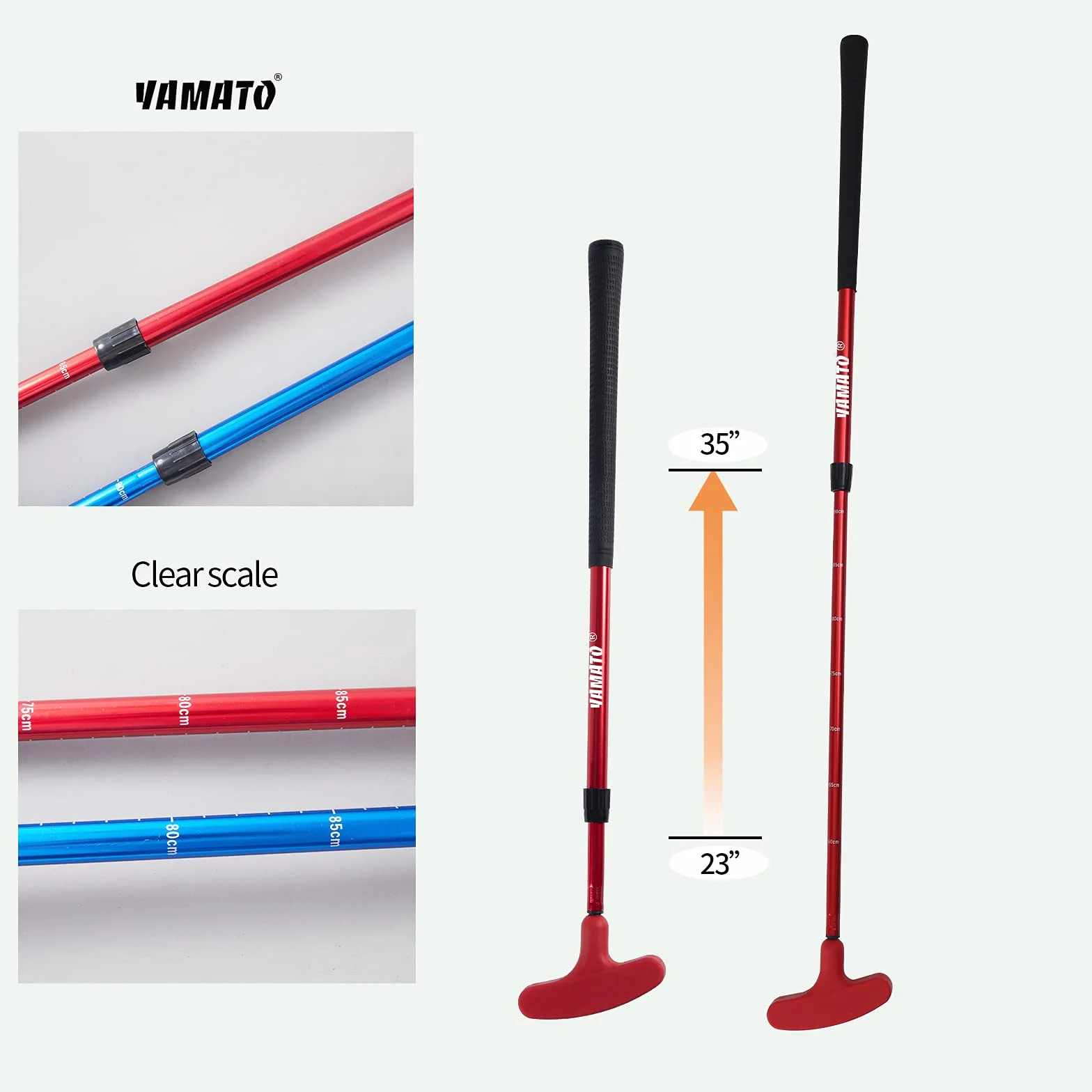 Yamato Putter de Golf para Hombres y Niños, Bidireccional, Diestros e Izquierdos, 1 Unidad