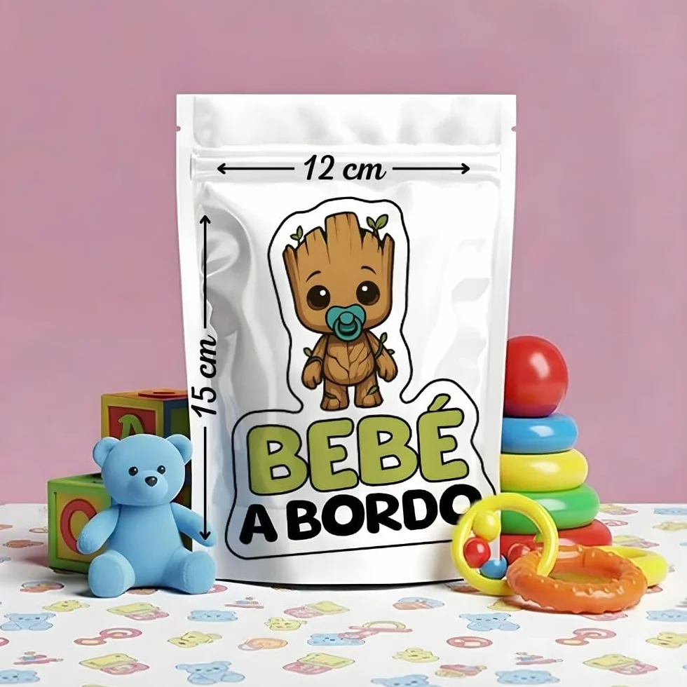 Pegatina Bebe a Bordo Coche, Pegatinas Coche, Bebé Superhéroe, Pegatinas de Bebe a Bordo, Pegatina Resistente a UV e Impermeable