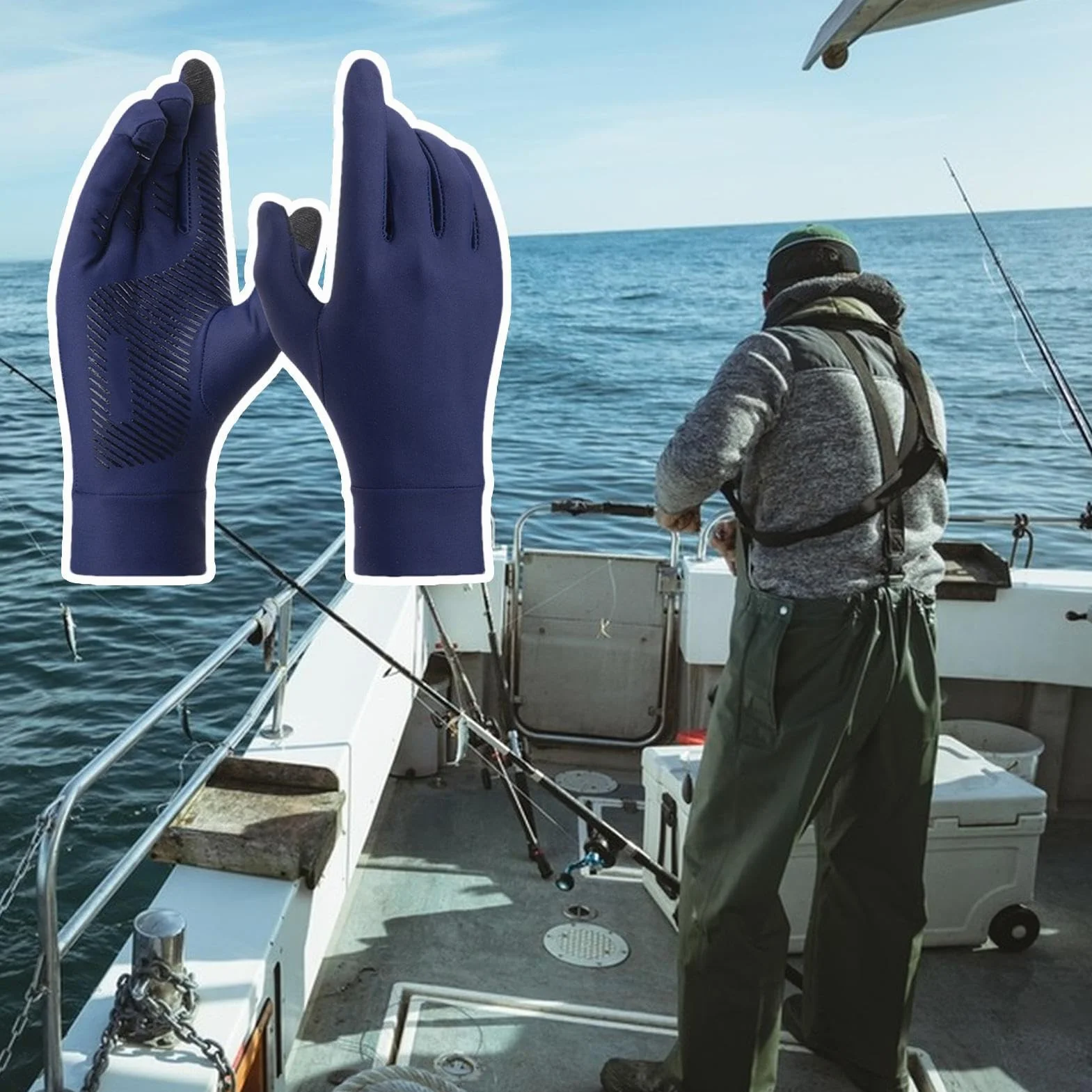 Guantes de protección solar UV para mujer - Guantes de conducción verano antideslizantes de seda de hielo
