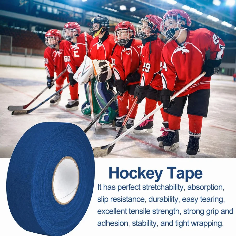 KARELLS Cinta de hockey sobre hielo, hockey tape, cinta adhesiva antideslizante para palos de hockey, cinta de agarre deportiva