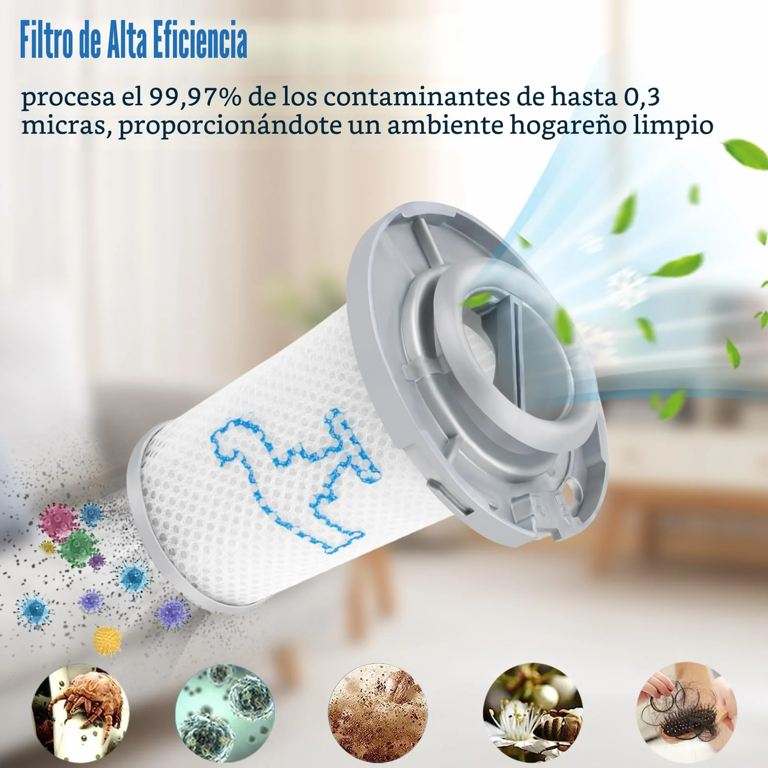 2 Filtro de Repuesto para Rowenta ZR009006 X-Force Flex 8.60 RH9611 RH9637 RH9638 RH9639 RH9677 RH9678 RH9679 RH9680 RH9690 RH9695; para X-PERT 6.60 RH6821 RH6837 RH6838 RH6878 Aspiradora